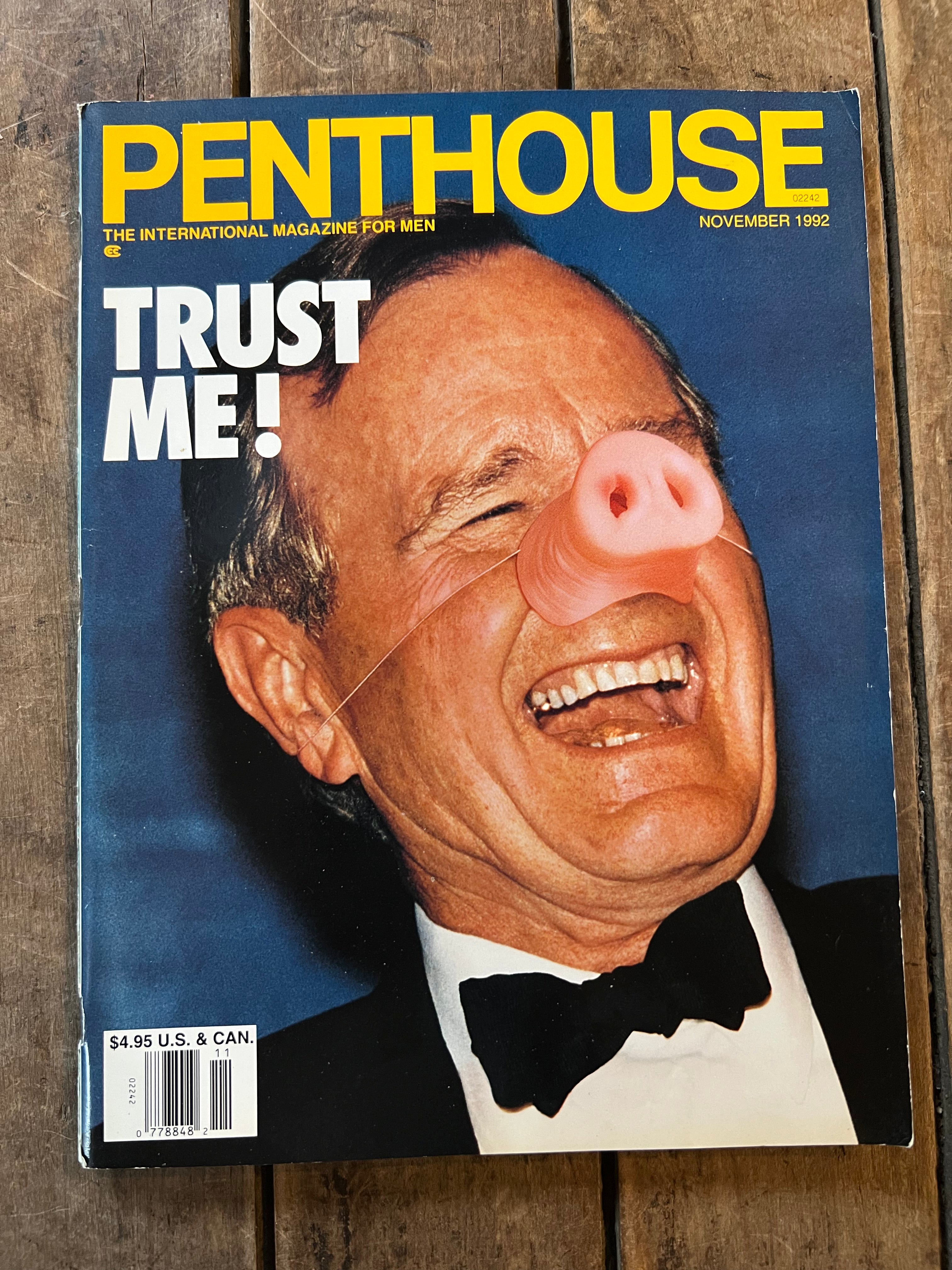 Penthouse Magazine November 1992 President George Bush Cover