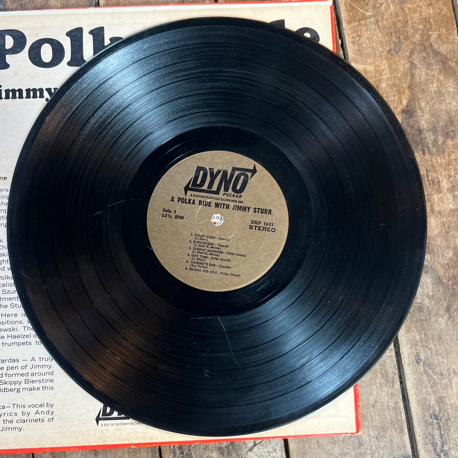 A Polka Ride with Jimmy Sturr & His Orchestra - 1970 Dyno Records - LP Vinyl