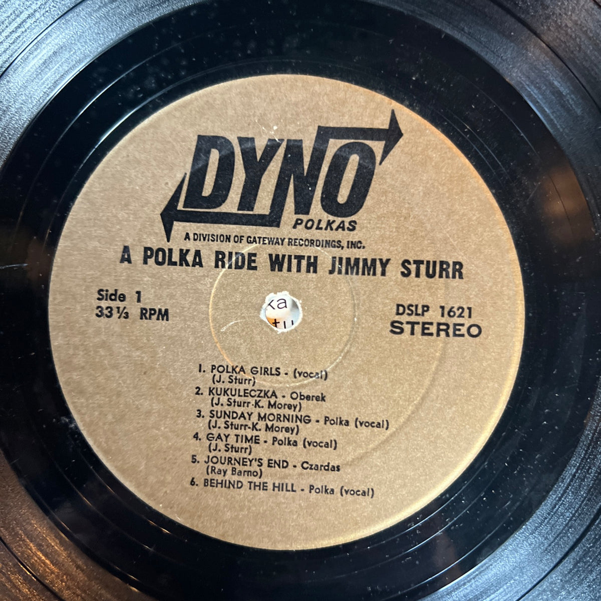 A Polka Ride with Jimmy Sturr & His Orchestra - 1970 Dyno Records - LP Vinyl