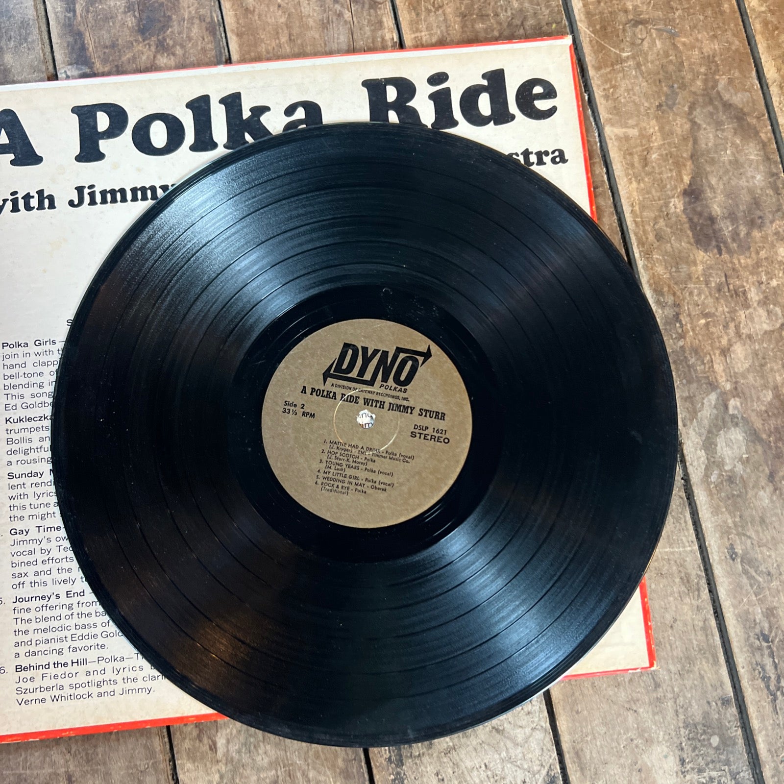 A Polka Ride with Jimmy Sturr & His Orchestra - 1970 Dyno Records - LP Vinyl