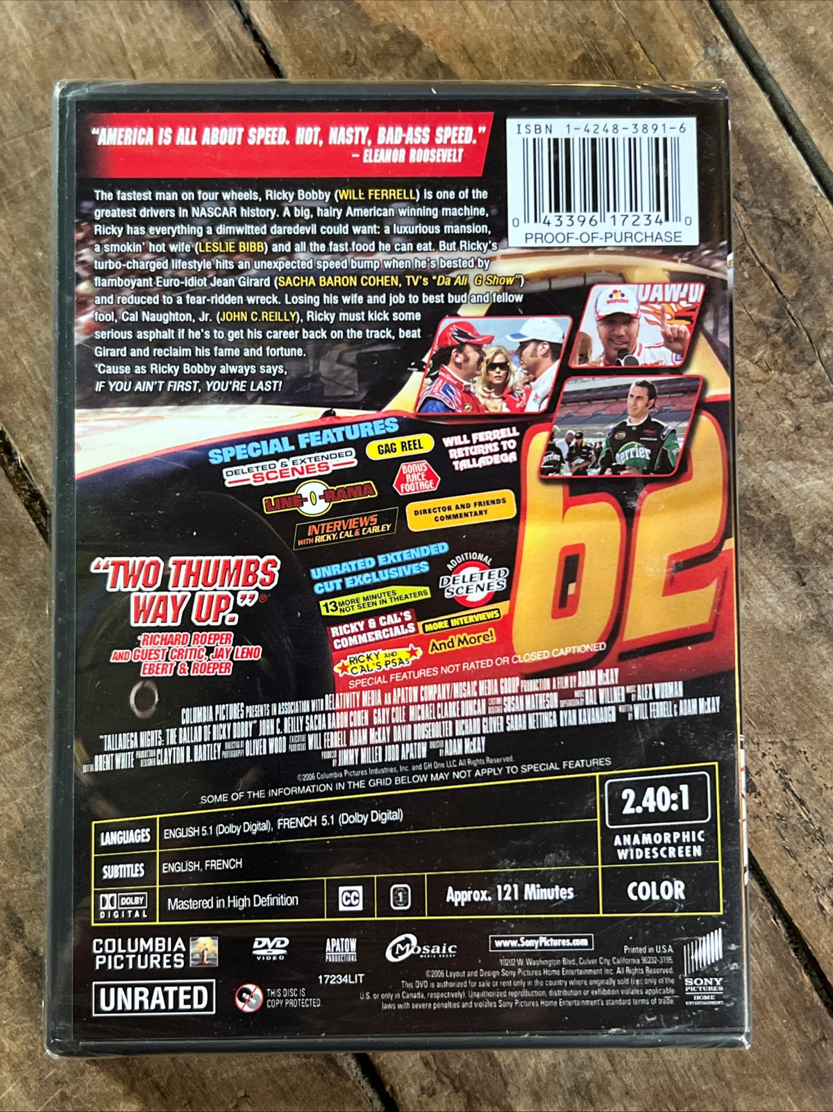Talladega Nights: The Ballad of Ricky Bobby ( DVD 2006 ) Comedy / Sport [PG-13] NEW Sealed