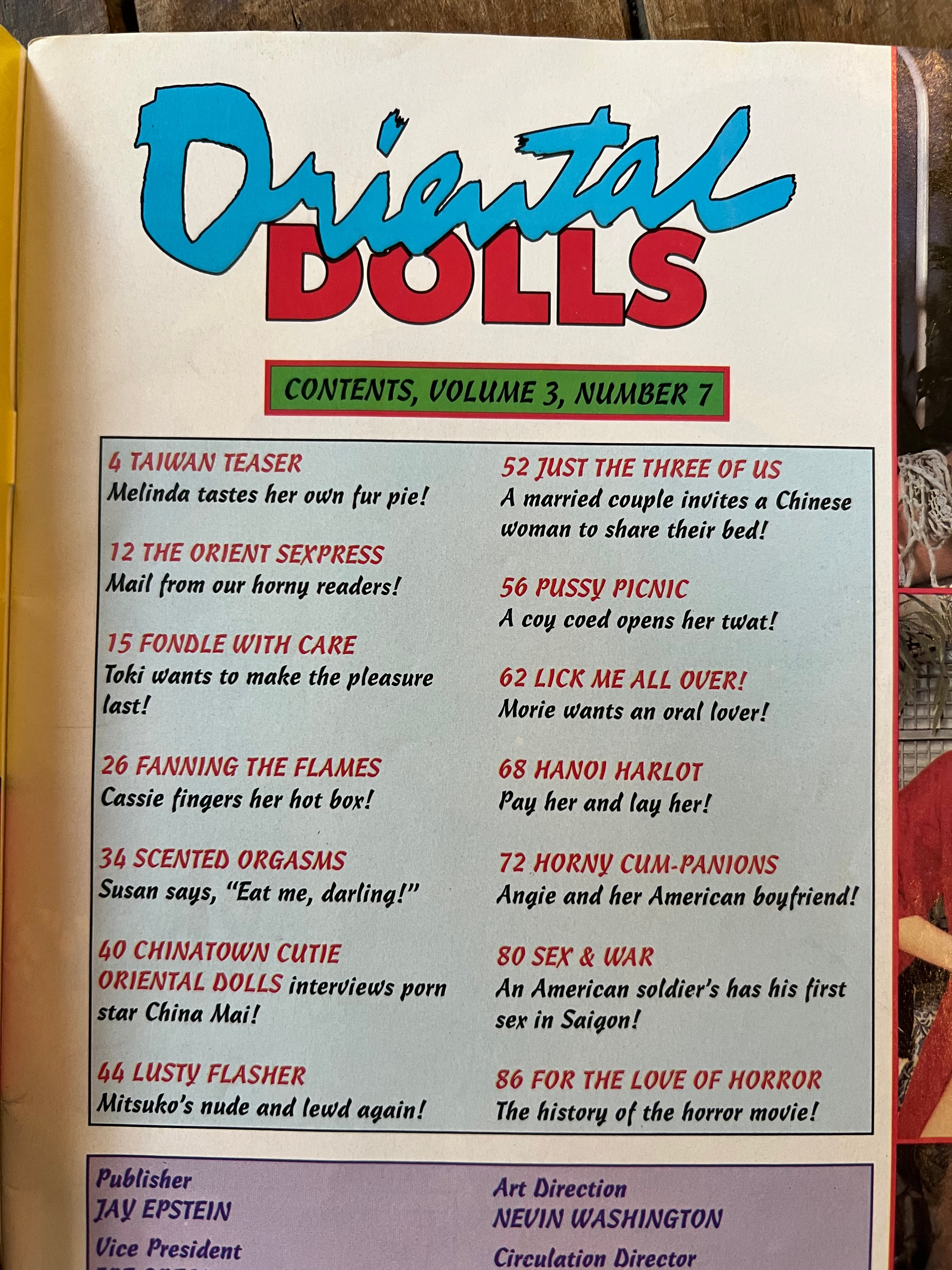 Oriental Dolls Magazine June 1993 (Volume 3, Issue 7) Mitsuko Covergirl