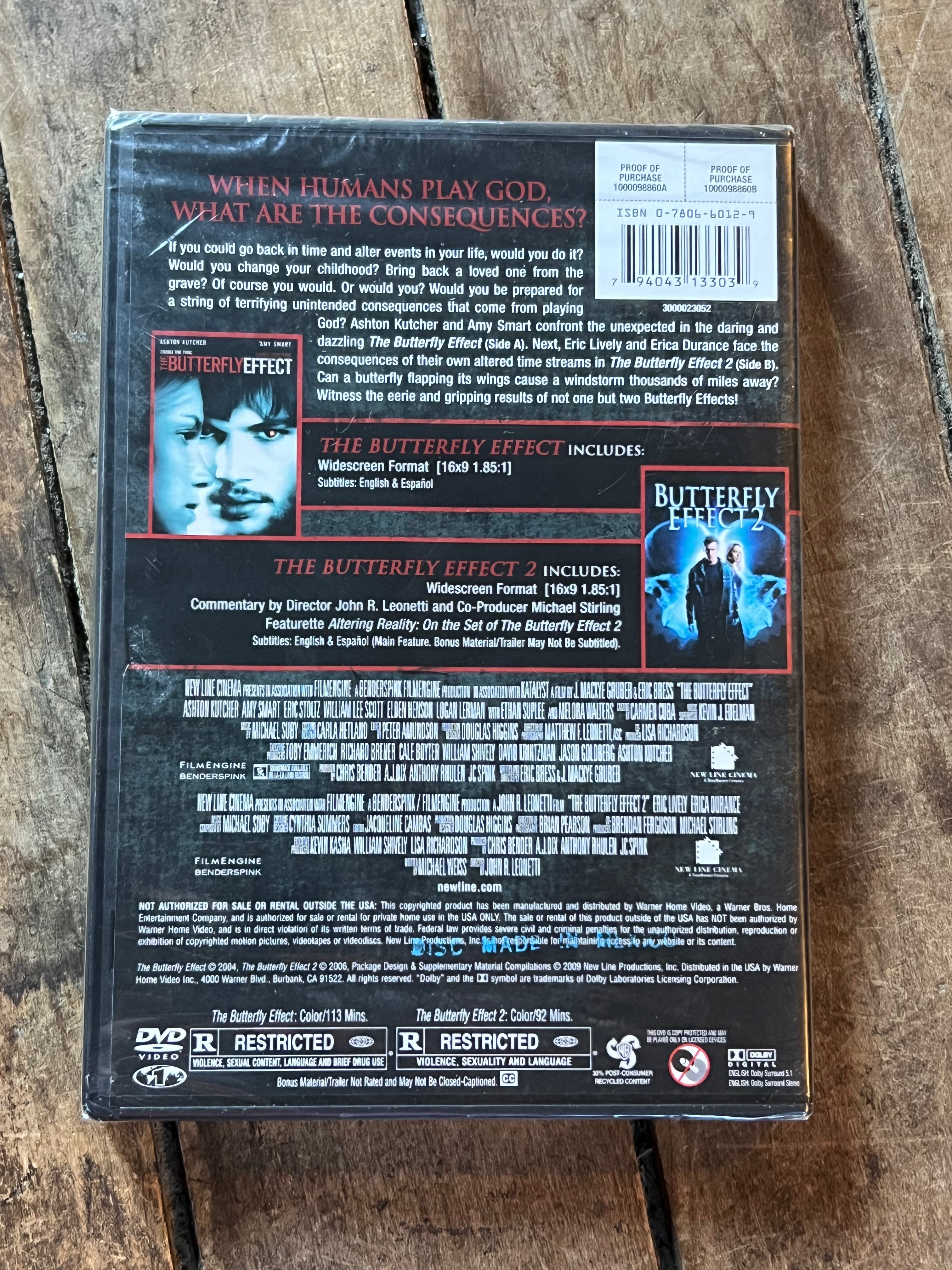 The Butterfly Effect Collection- Double Feature ( DVD 2006 ) Thriller / Sci-Fi [R] NEW Sealed