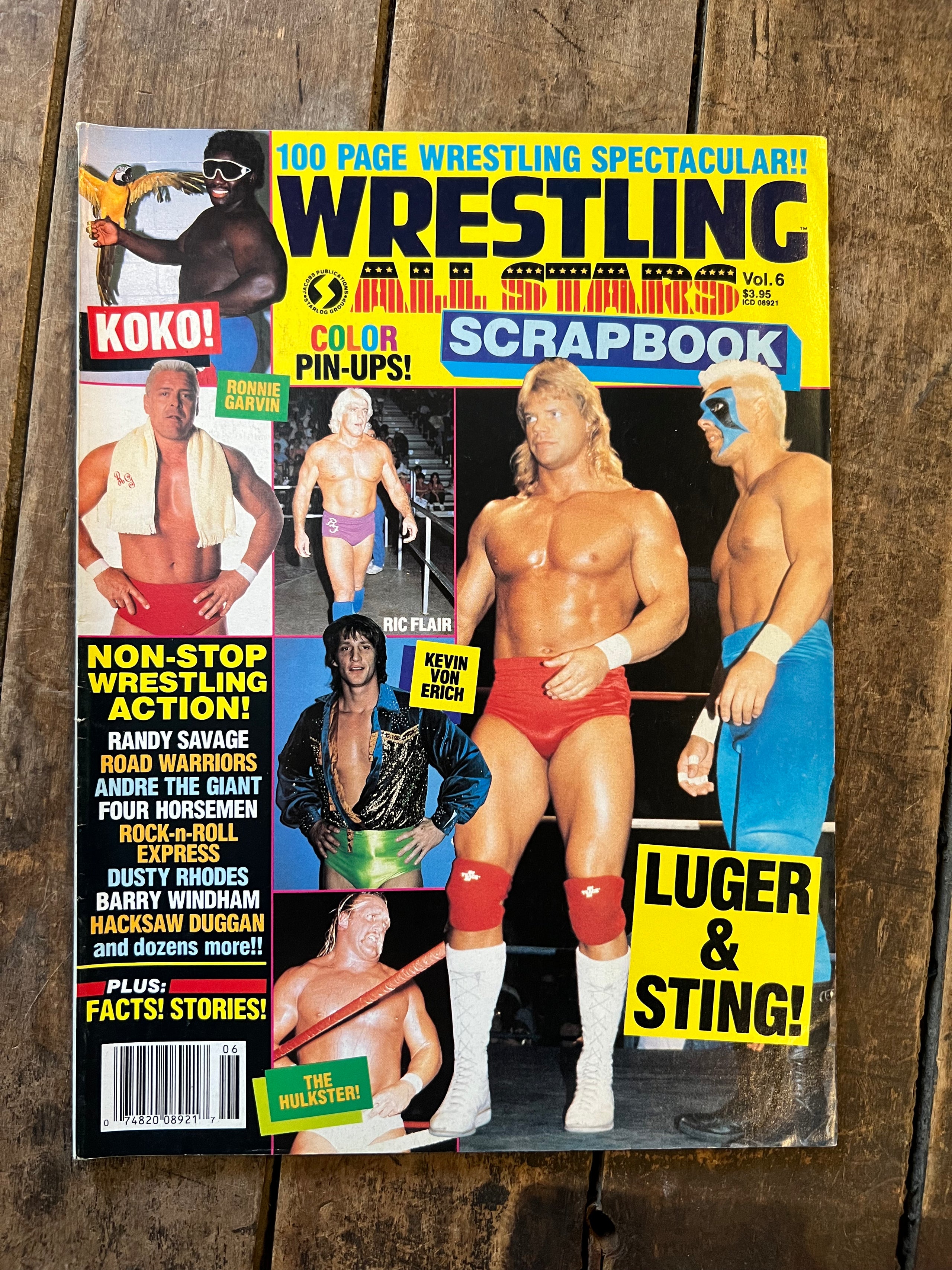 Wrestling All Star Magazine - WWF / WWE - LUGER & STING!