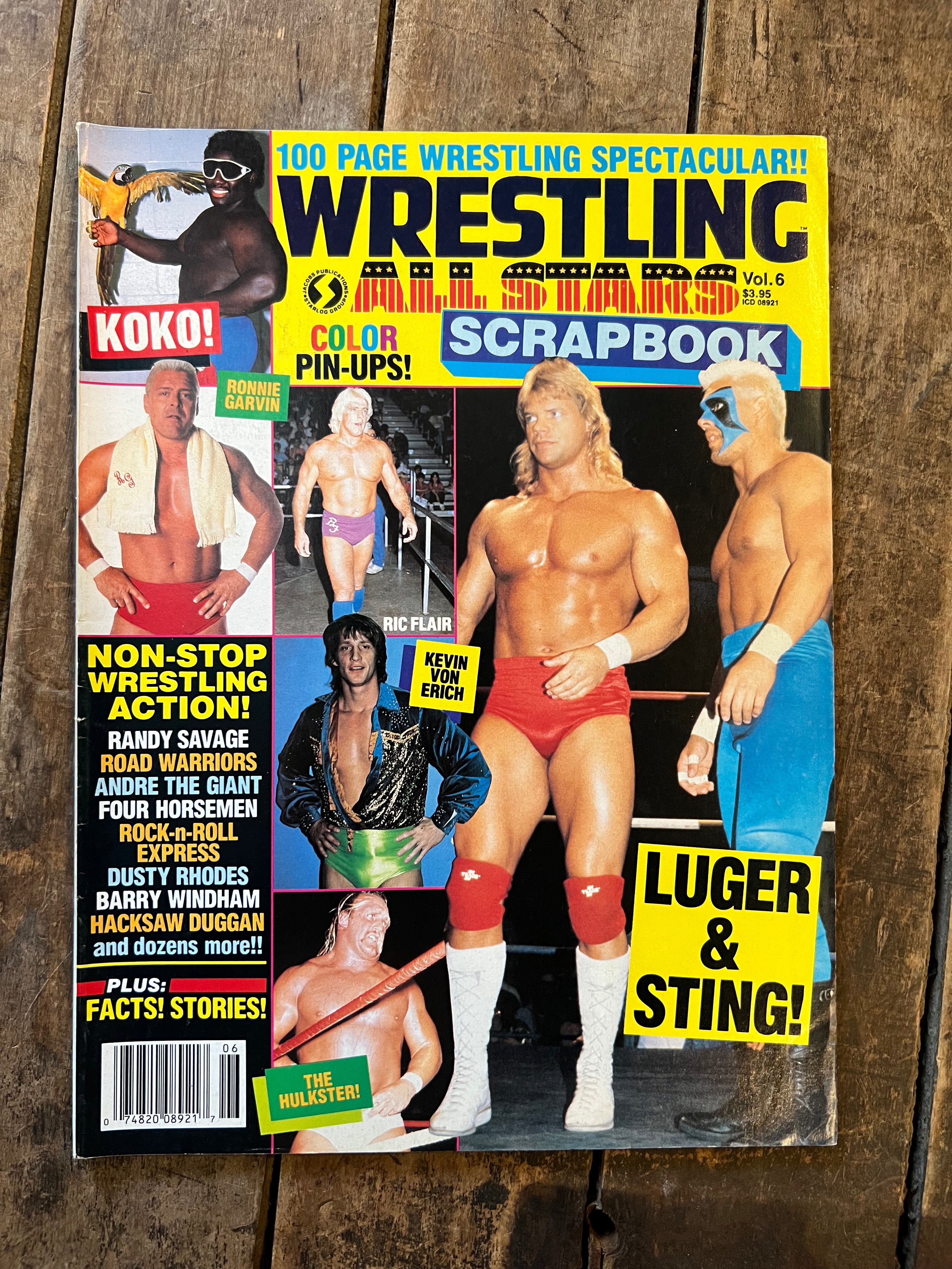 Wrestling All Star Magazine - WWF / WWE - LUGER & STING!