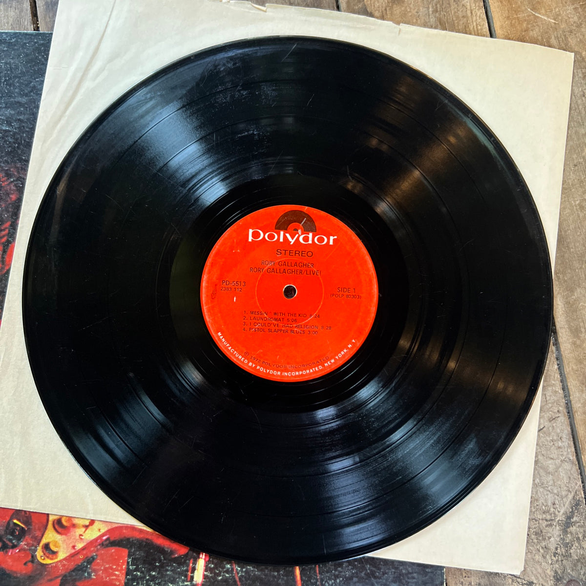 Rory Gallagher LIVE! - 1972 Polydor Records - LP Vinyl Album