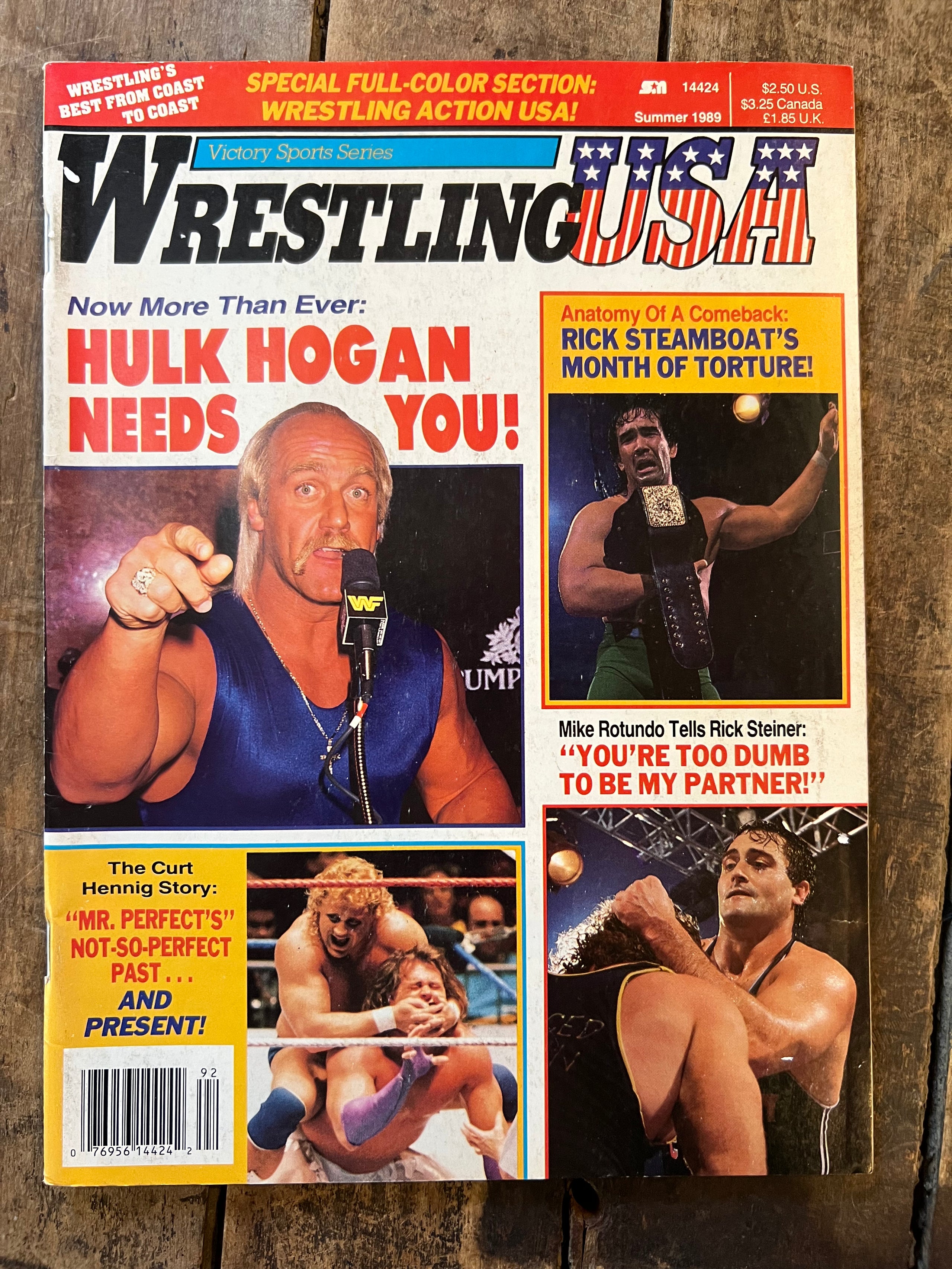 Victory Sports Wrestling USA Magazine 1989 - WWF / WWE - RICK STEAMBOAT
