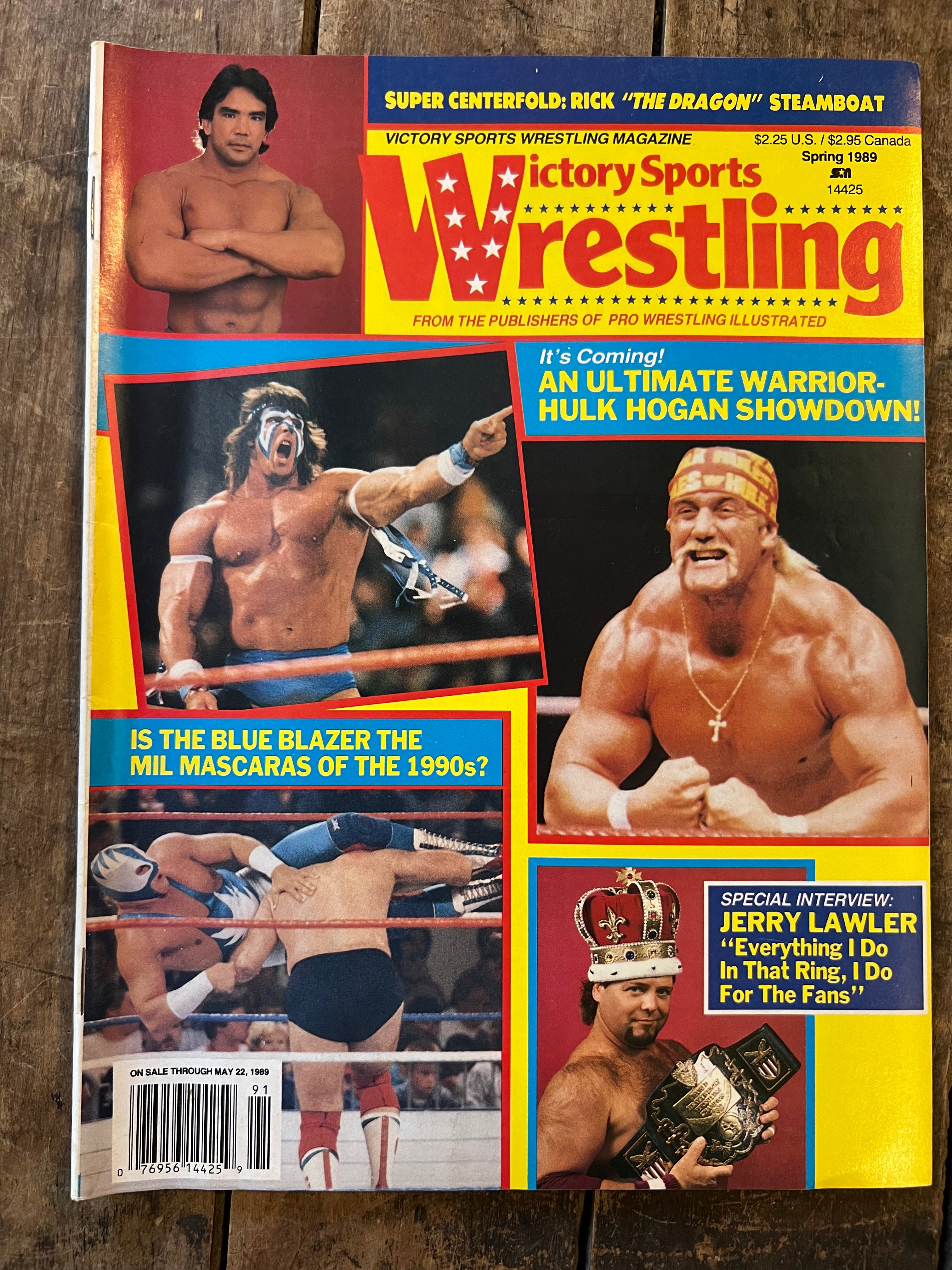 Victory Sports Wrestling Magazine - Spring 1989 - WWF / WWE - JERRY LAWLER