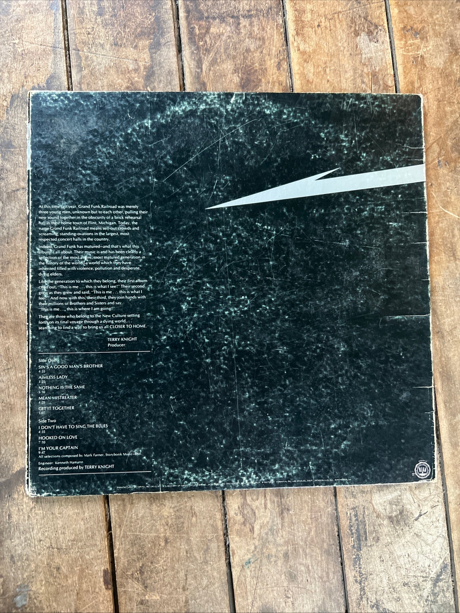 Grand Funk Railroad- Closer To Home - 1970 Capitol Records - LP Vinyl Album