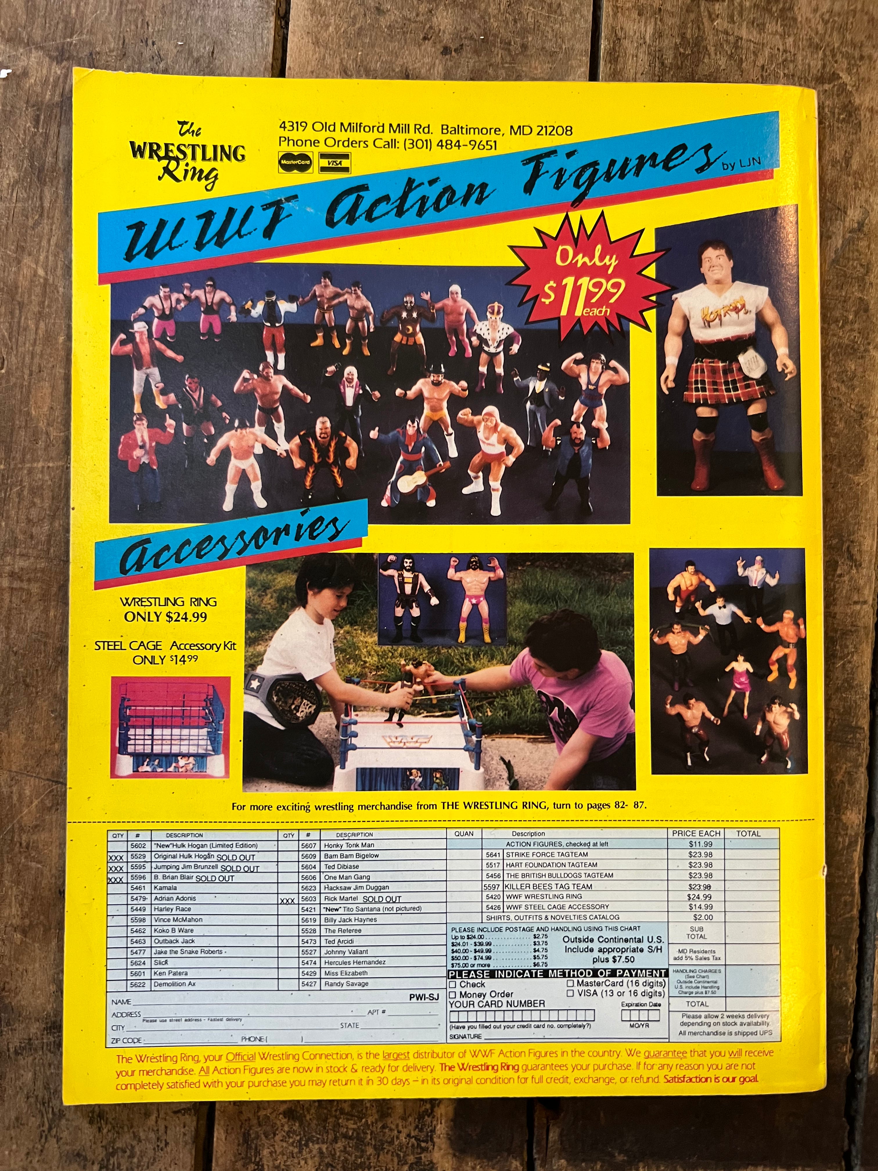 Pro Wrestling Illustrated Magazine - September 1989 - WWE / WWF - 10th Anniversary Issue