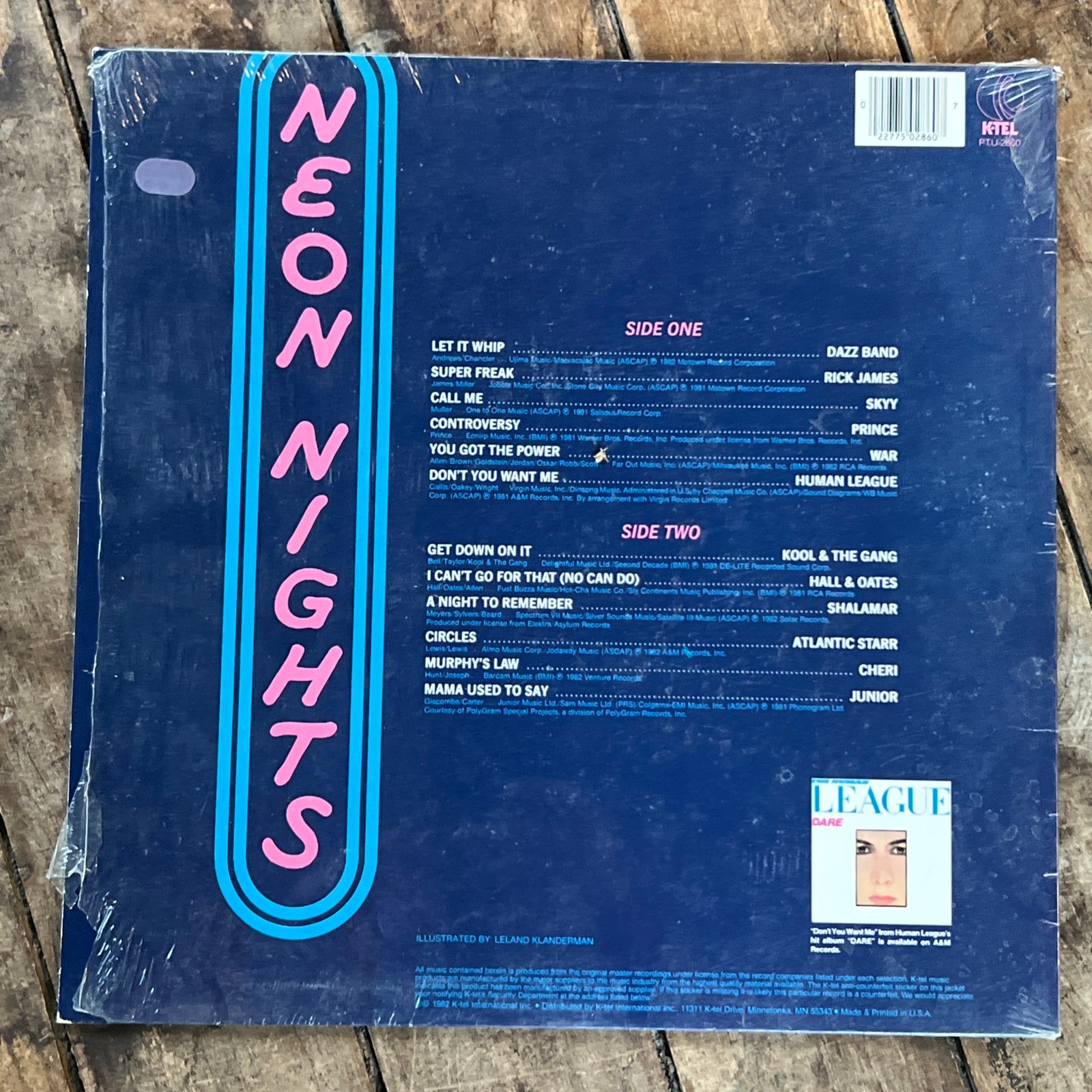NEON NIGHTS: Rock’s Danceable Side - 1982 K-Tel Records - LP Vinyl Album