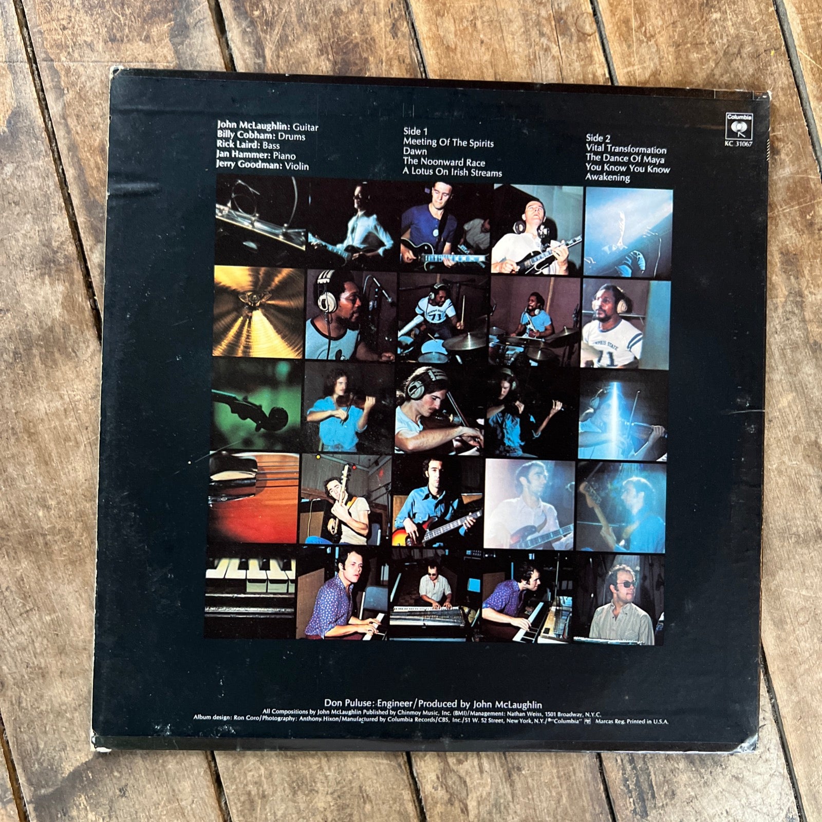 The Inner Mountain Flame - The Mahavishnu Orchestra & John McLaughlin - 1971 Columbia Records - LP Vinyl Album