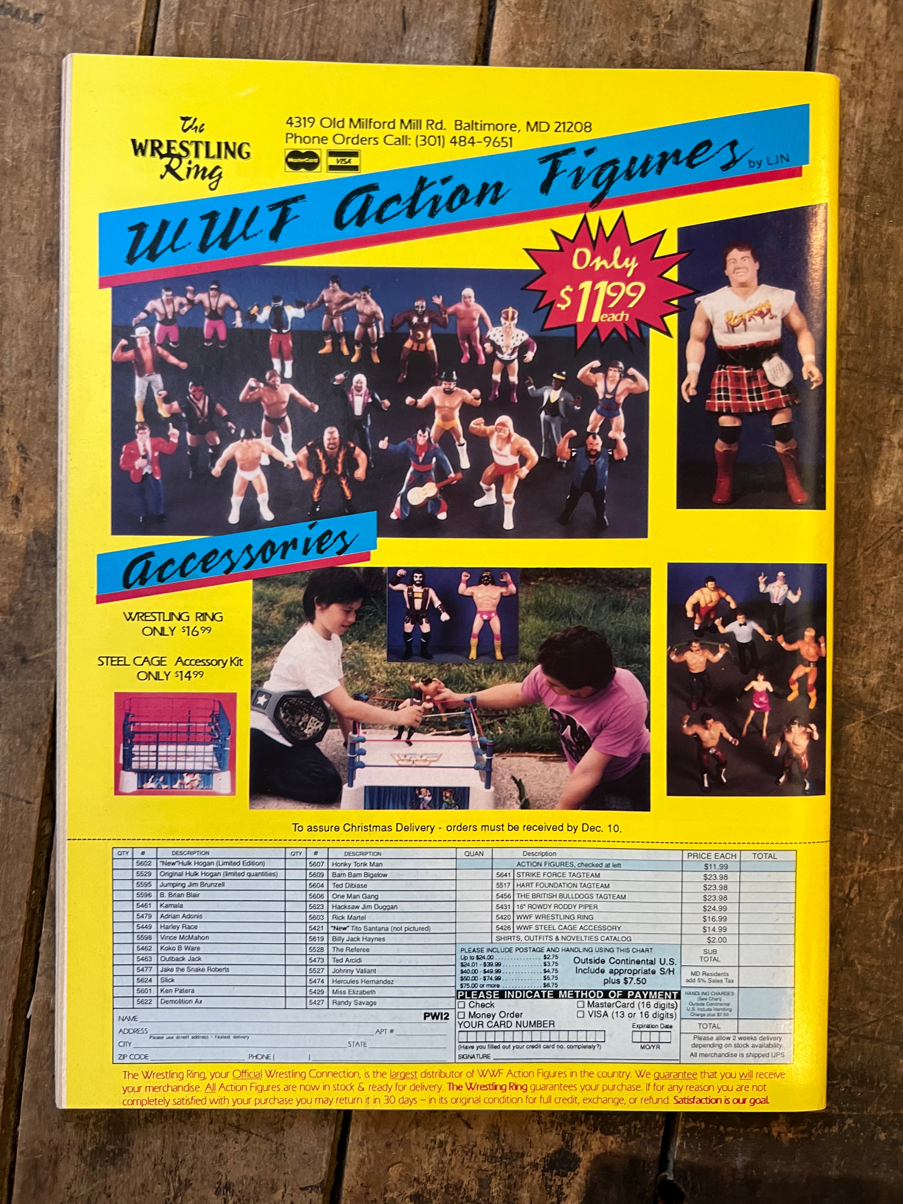 Pro Wrestling Illustrated Magazine - February 1989 - WWE / WWF - Lex Luger Cover