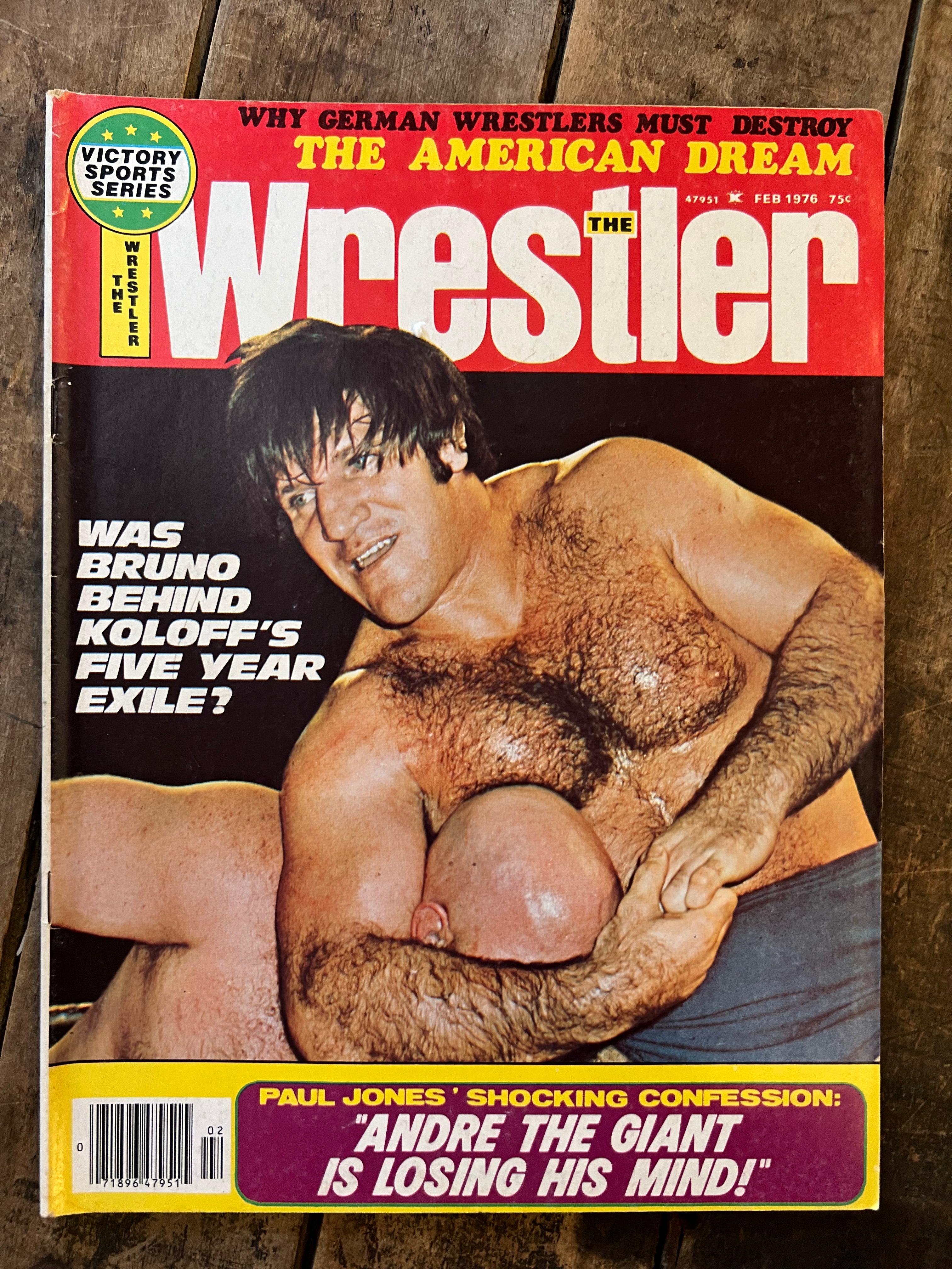 Victory Sports Wrestler Magazine - February 1976 - WWF / WWE - Bruno Sammartino