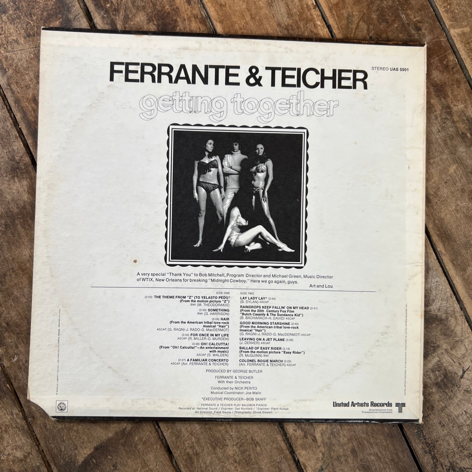 Ferrante & Teicher GETTING TOGETHER - 1970 UA Records - LP Vinyl Album