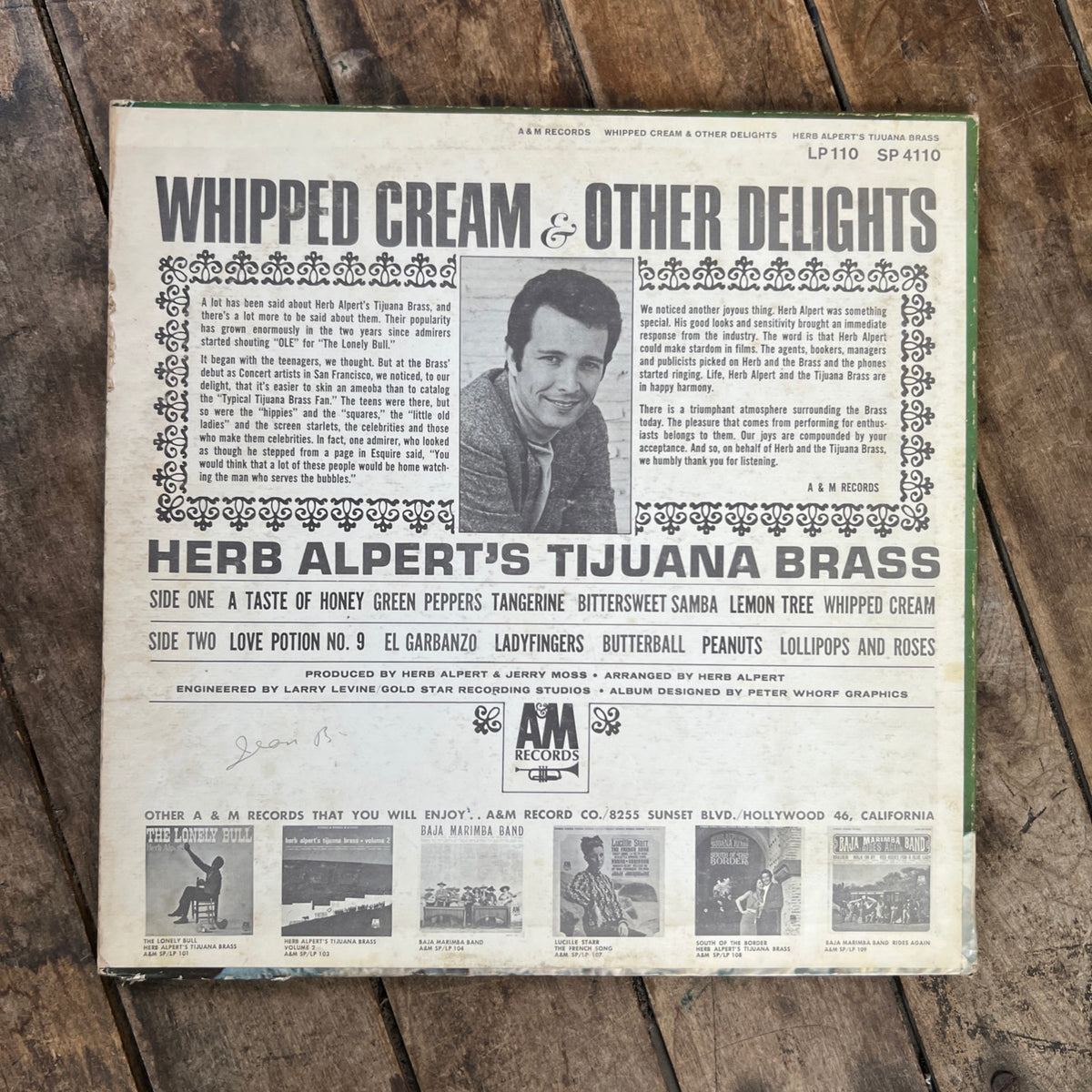 Herb Alpert’s Tijuana Brass Whipped Cream & Other Delights - 1965 A&M Records - LP Vinyl Album