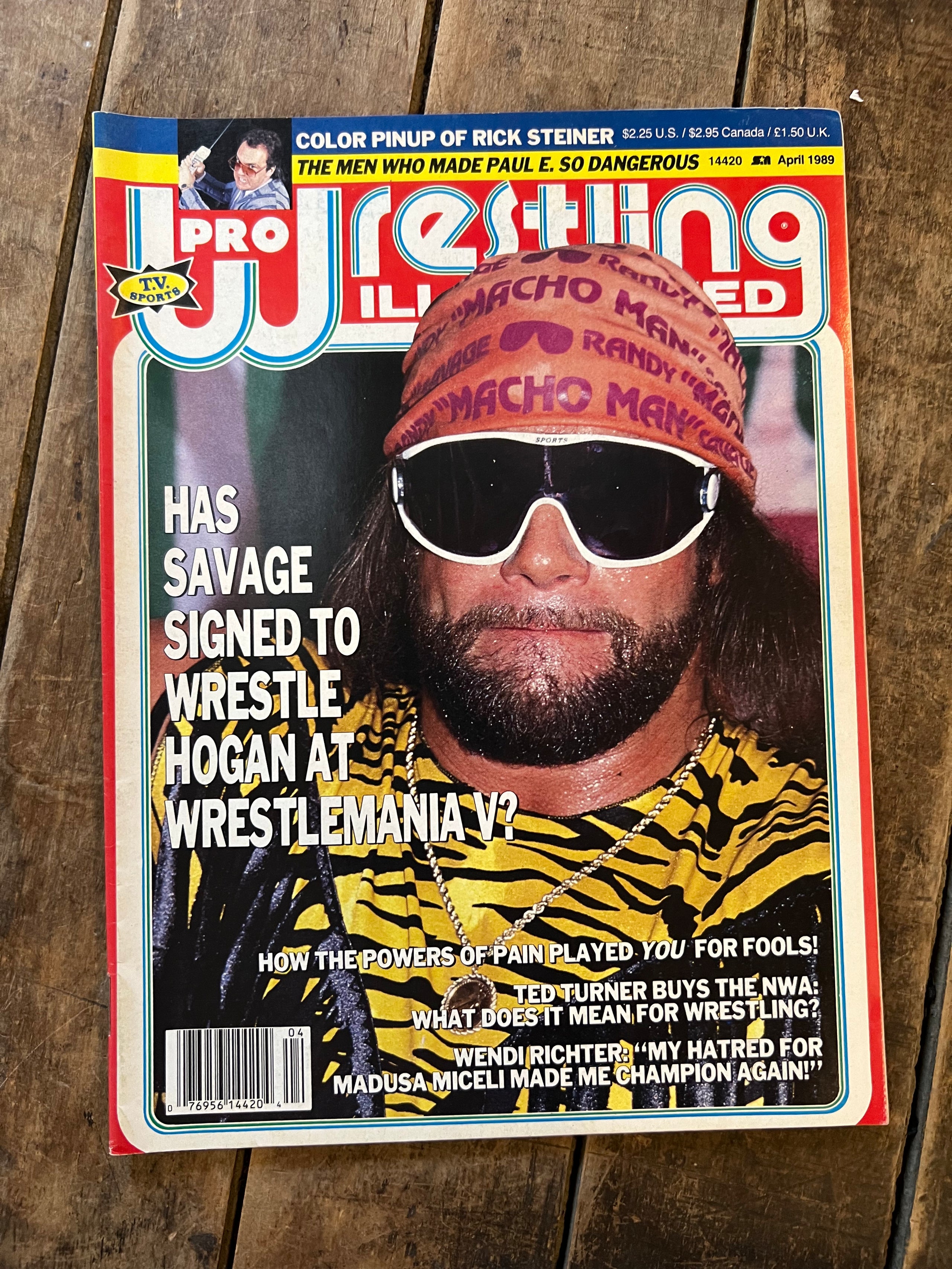 Pro Wrestling Illustrated Magazine - April 1989 - WWE / WWF - The Macho Man