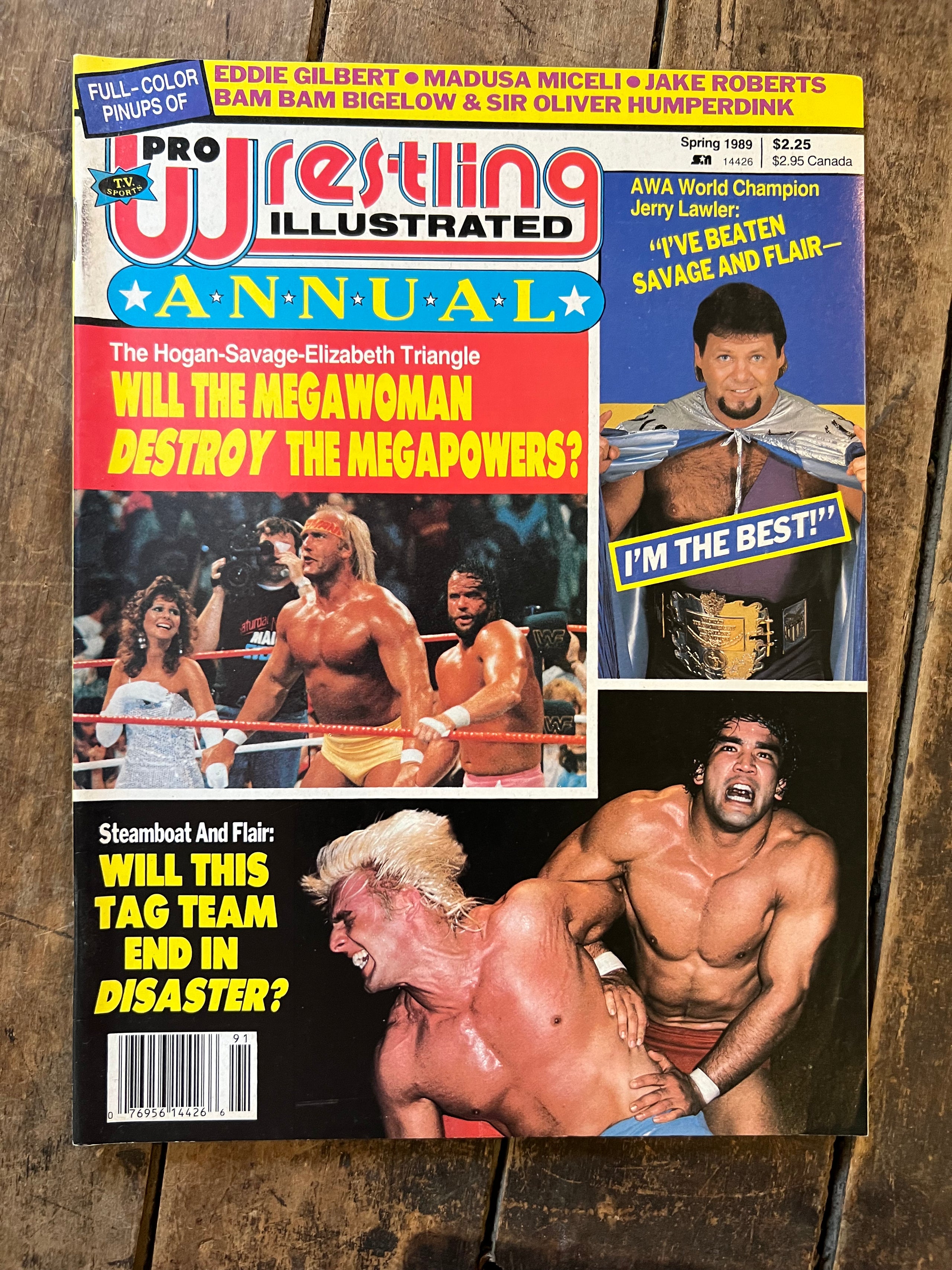 Pro Wrestling Illustrated Annual Magazine - Spring 1989 - WWE / WWF - Jerry Lawler