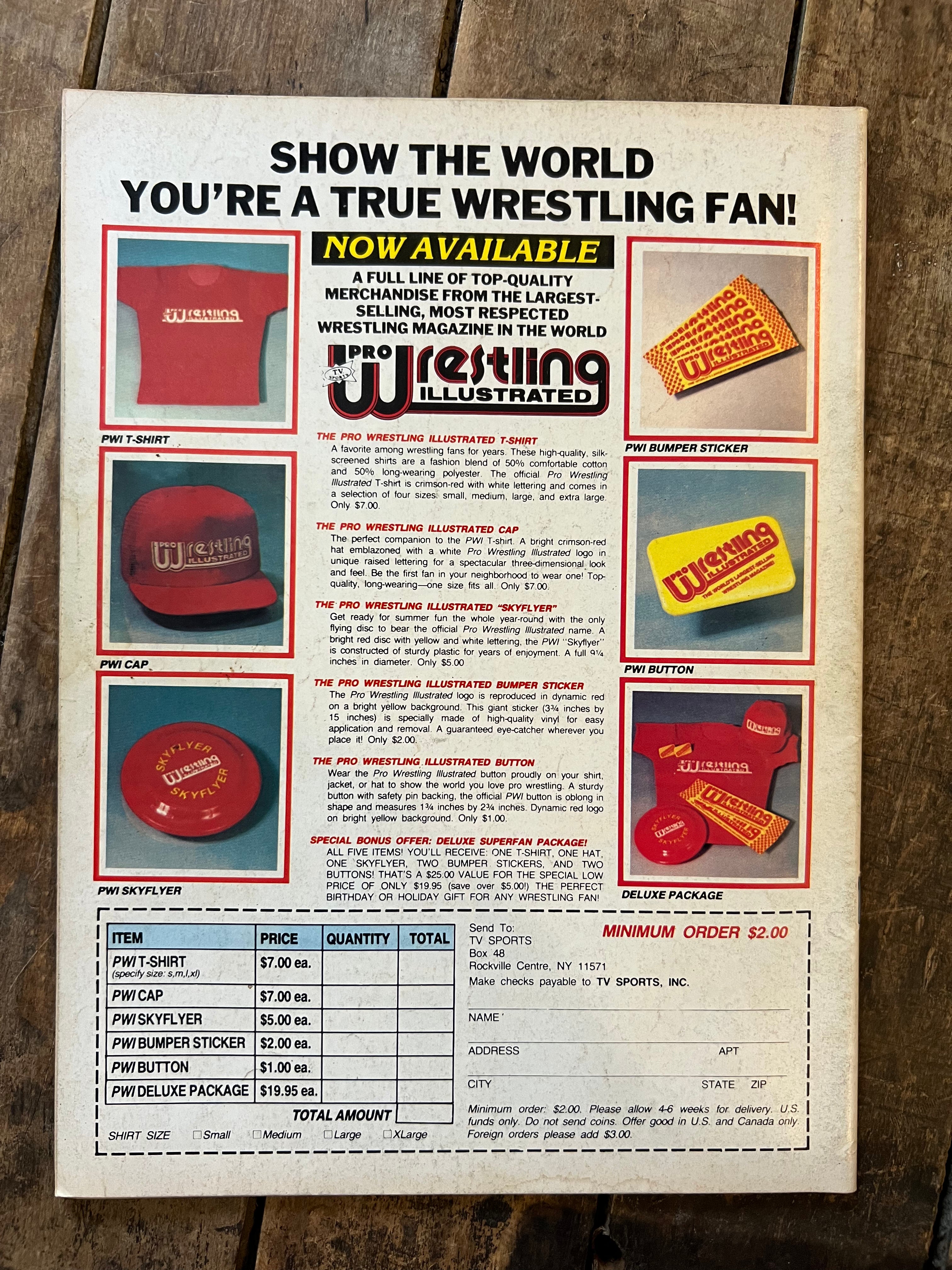 Victory Sports Wrestler Magazine - March 1986 - WWF / WWE - Lance Von Erich