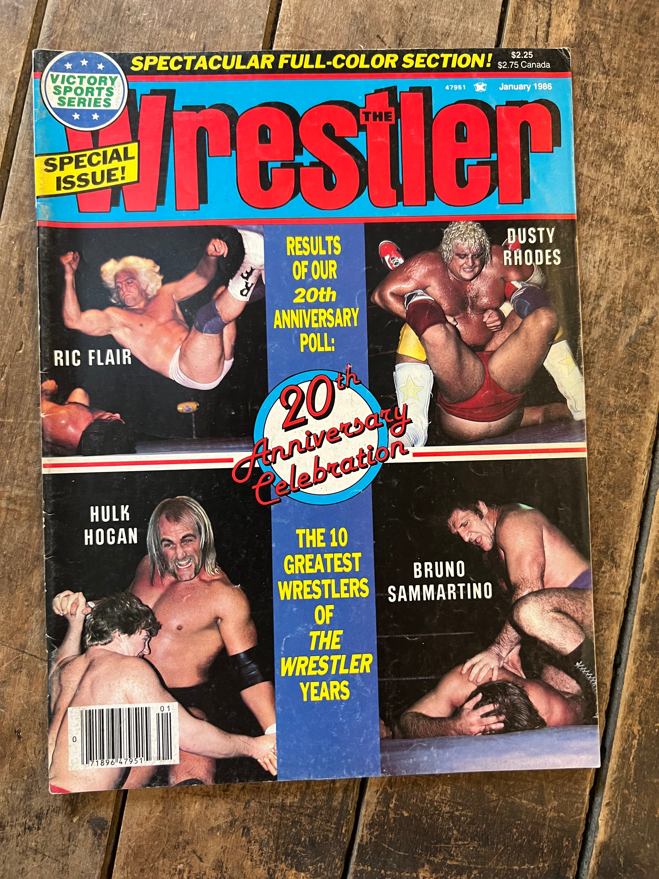 Victory Sports Wrestler Magazine - January 1986 - WWF / WWE - Dusty Rhodes