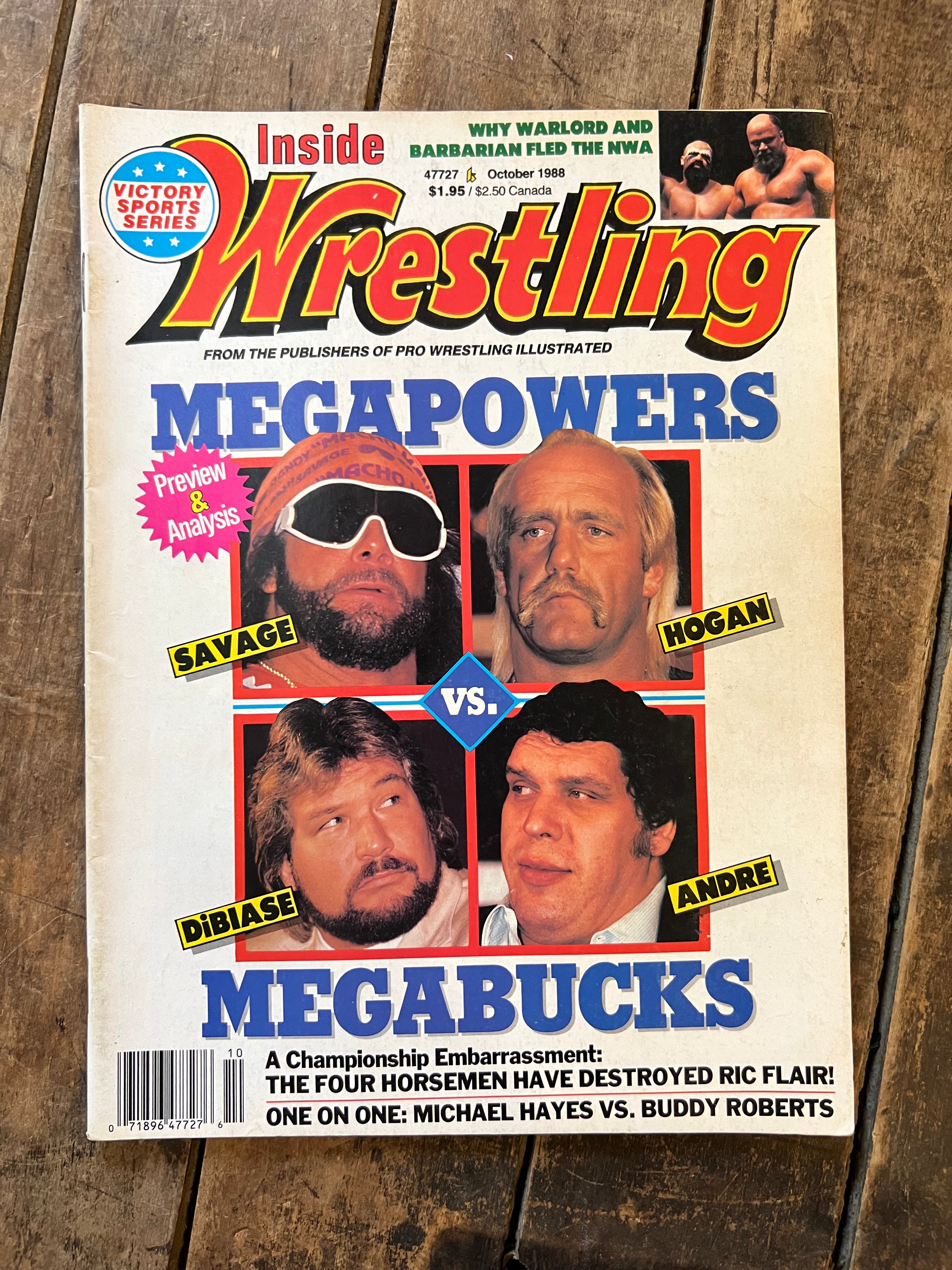 Inside Wrestling Magazine - October 1988 - WWE / WWF - Hogan & Savage Cover