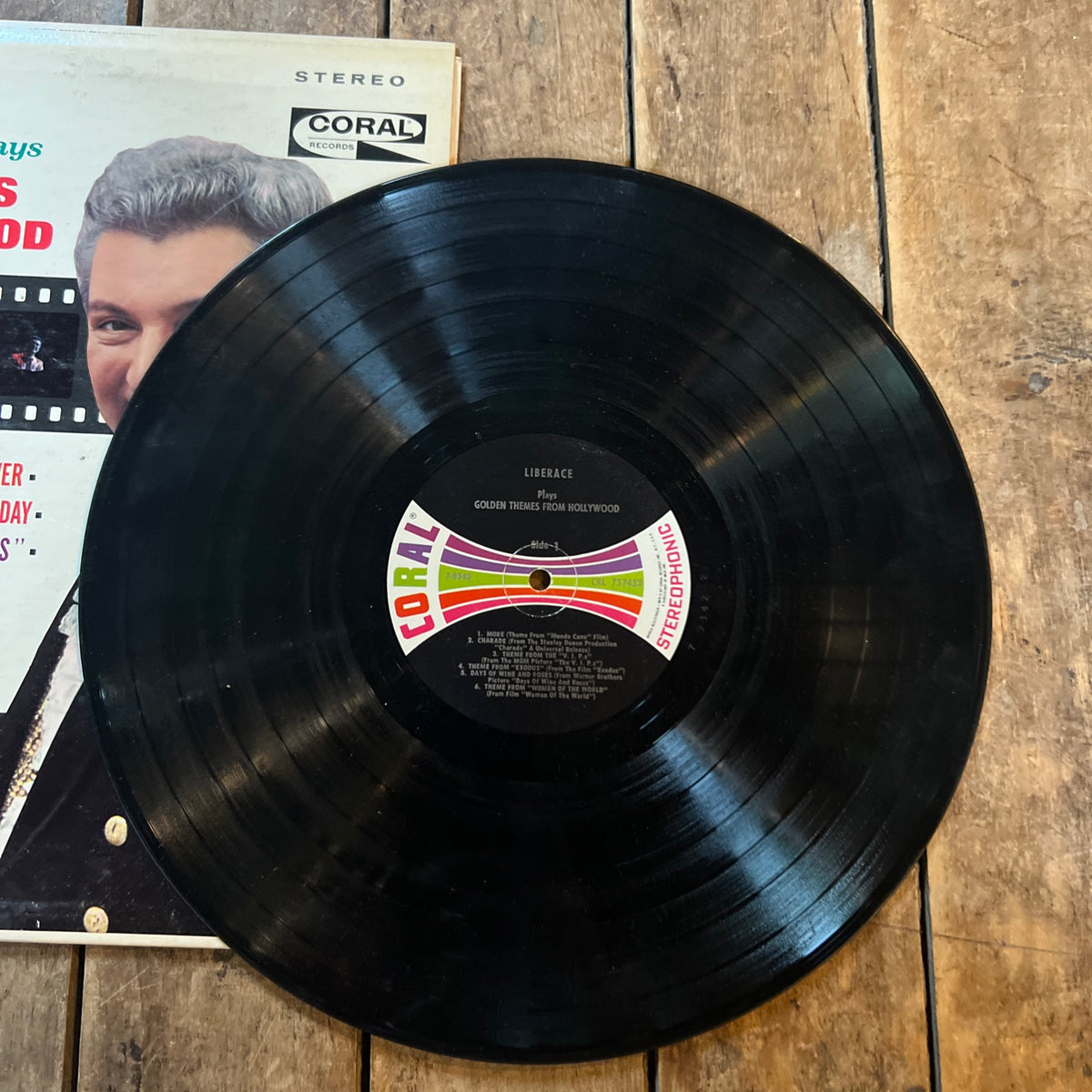 Liberace Plays The Golden Themes From Hollywood - 1964 Coral Records - LP Vinyl Album
