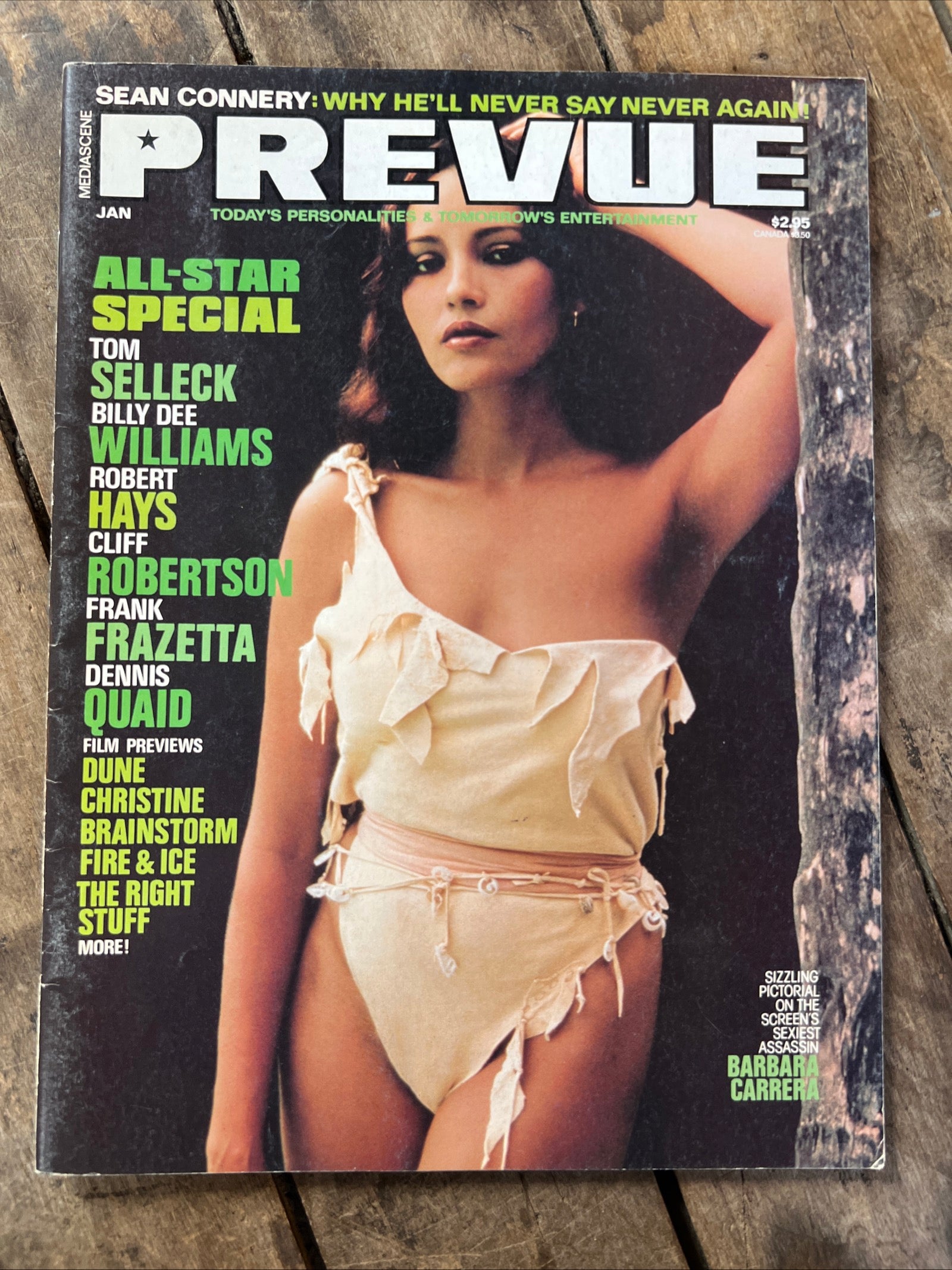 PREVUE Magazine - January 1984 - Barbara Carrera Cover