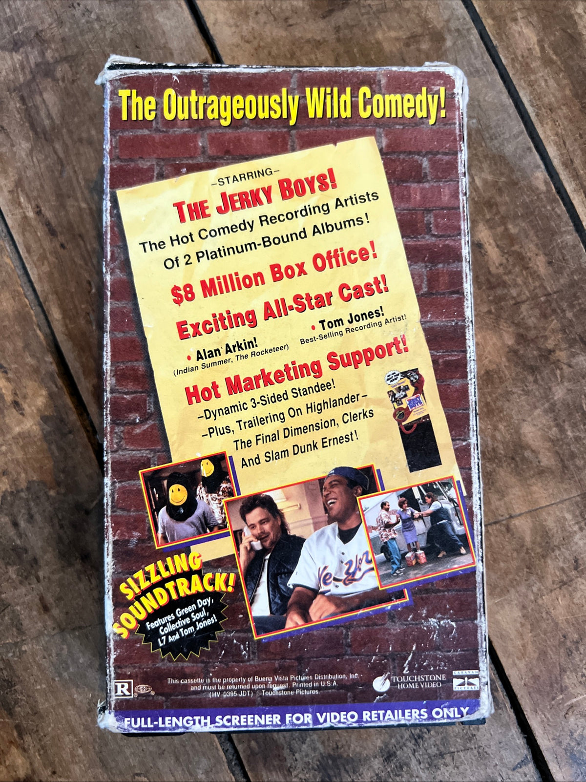 The Jerky Boys Movie ( VHS 1995 ) Comedy/ Thriller [R] RARE DEMO TAPE