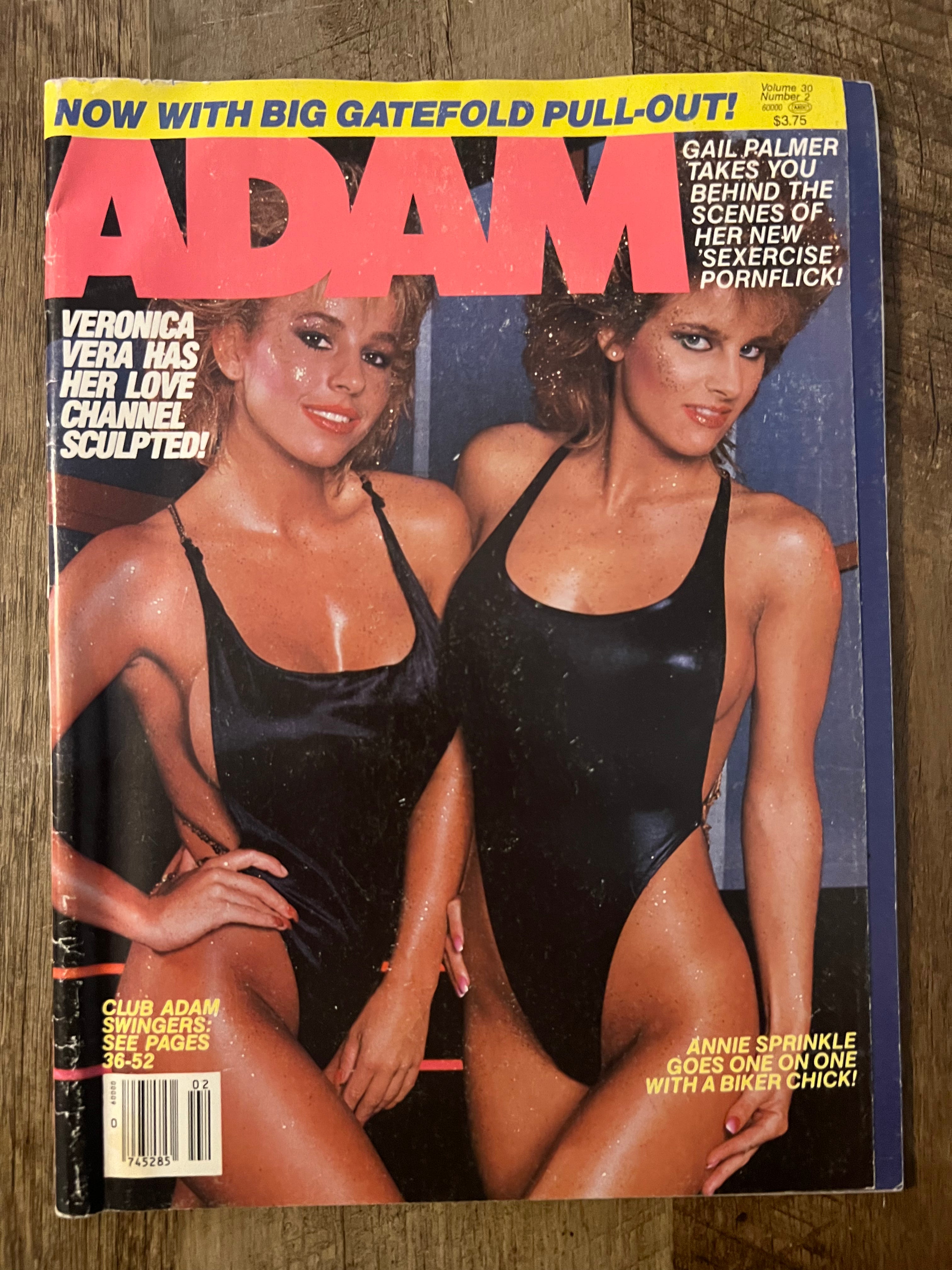 Adam Magazine ( Volume 30, Number 2 ) February 1986 Issue - Featuring Annie Sprinkle