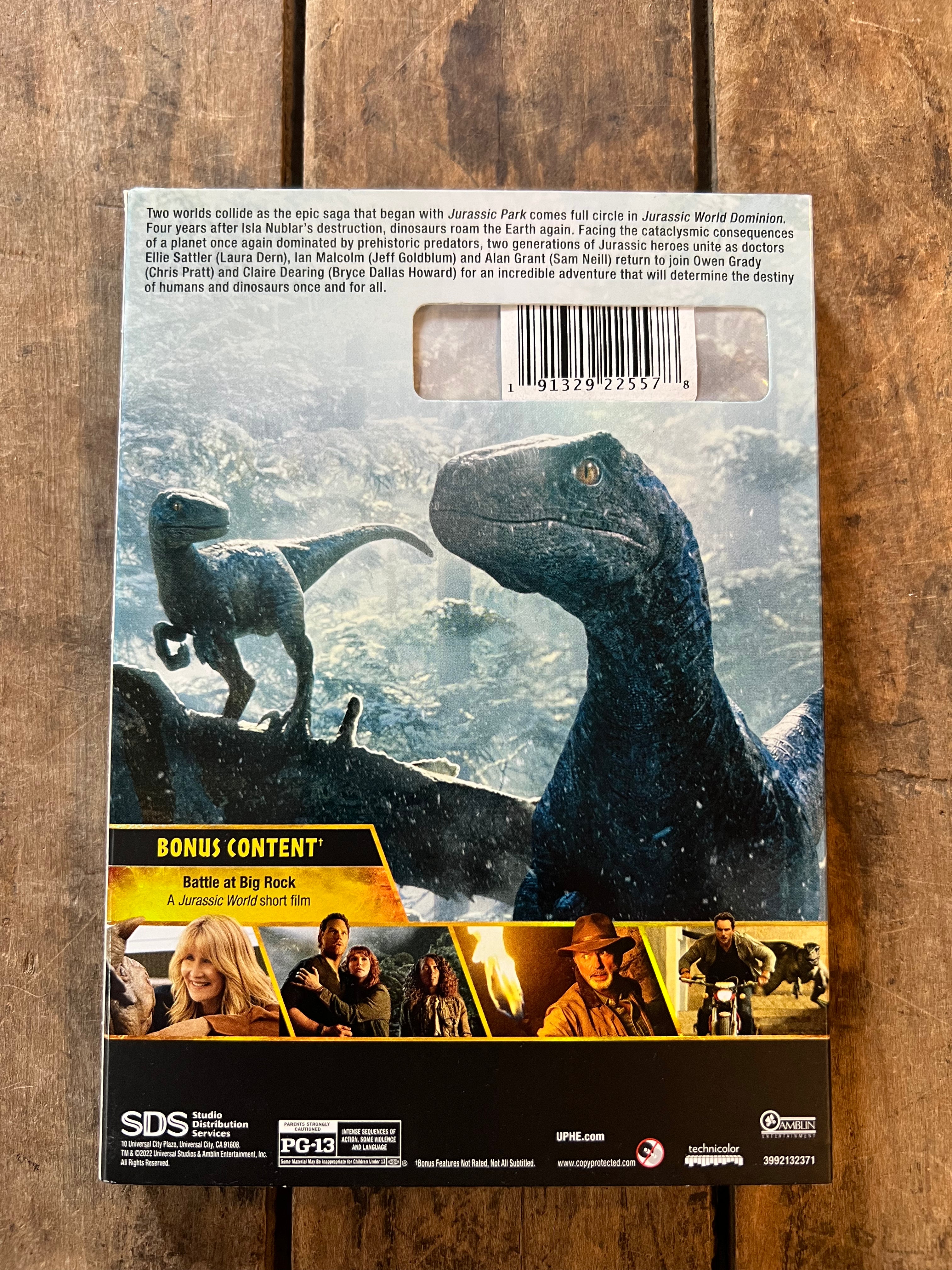 Jurassic World Dominion ( DVD 2022 ) Chris Pratt & Jeff Goldblum - New Sealed movie & slip cover