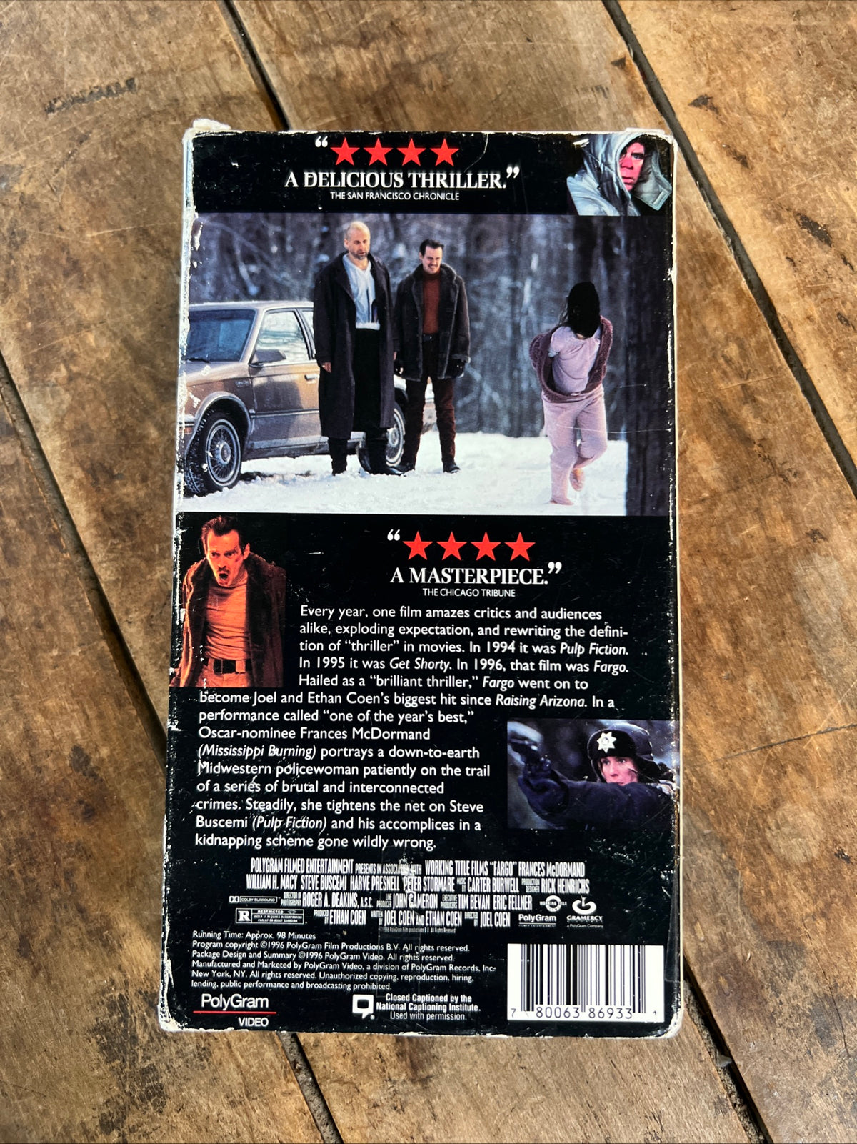 FARGO ( VHS 1996 ) Crime / Thriller [R]