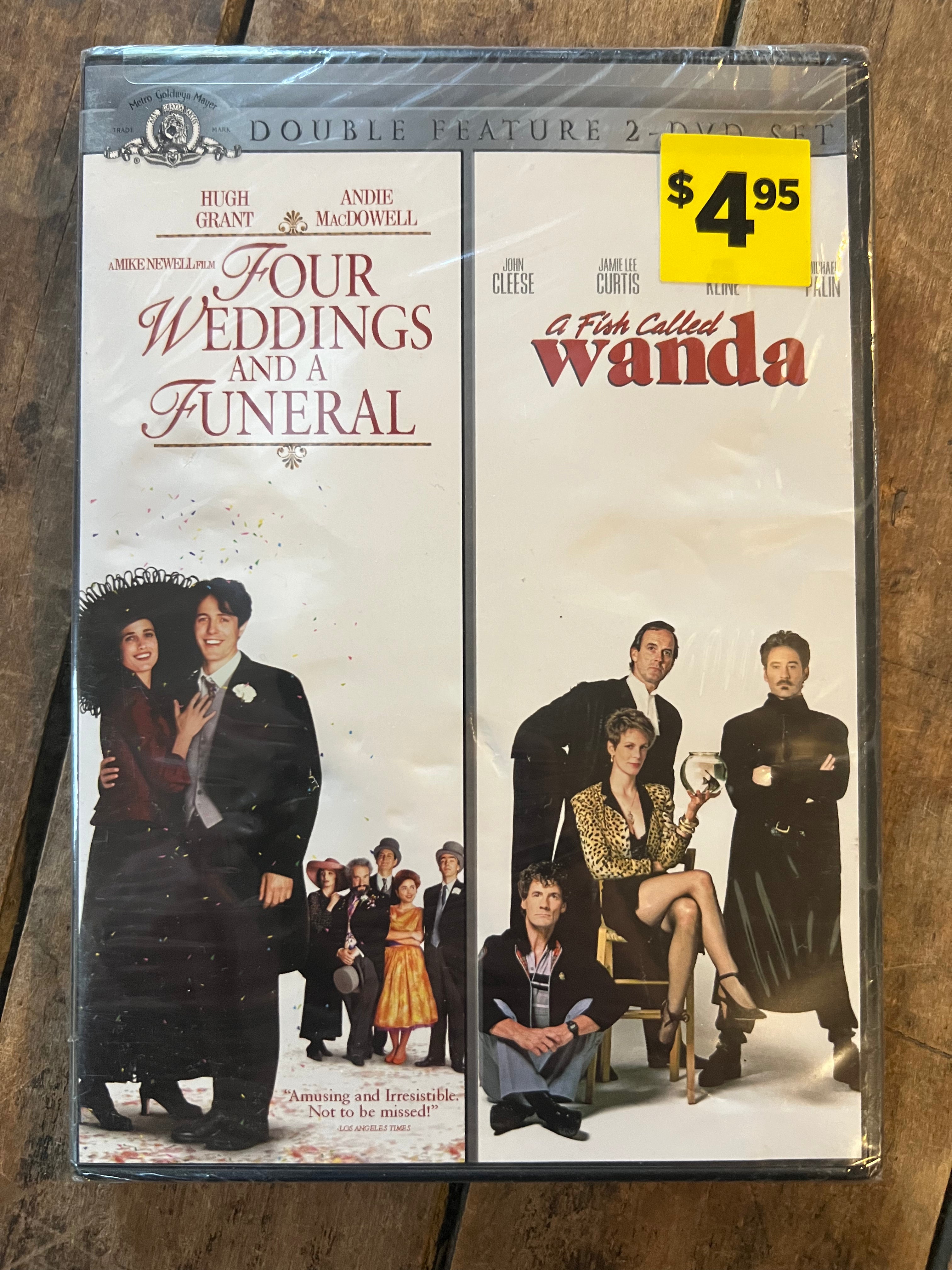 Four Weddings And A Funeral & A Fish Call Wanda ( 2 DVD Set ) - New Sealed