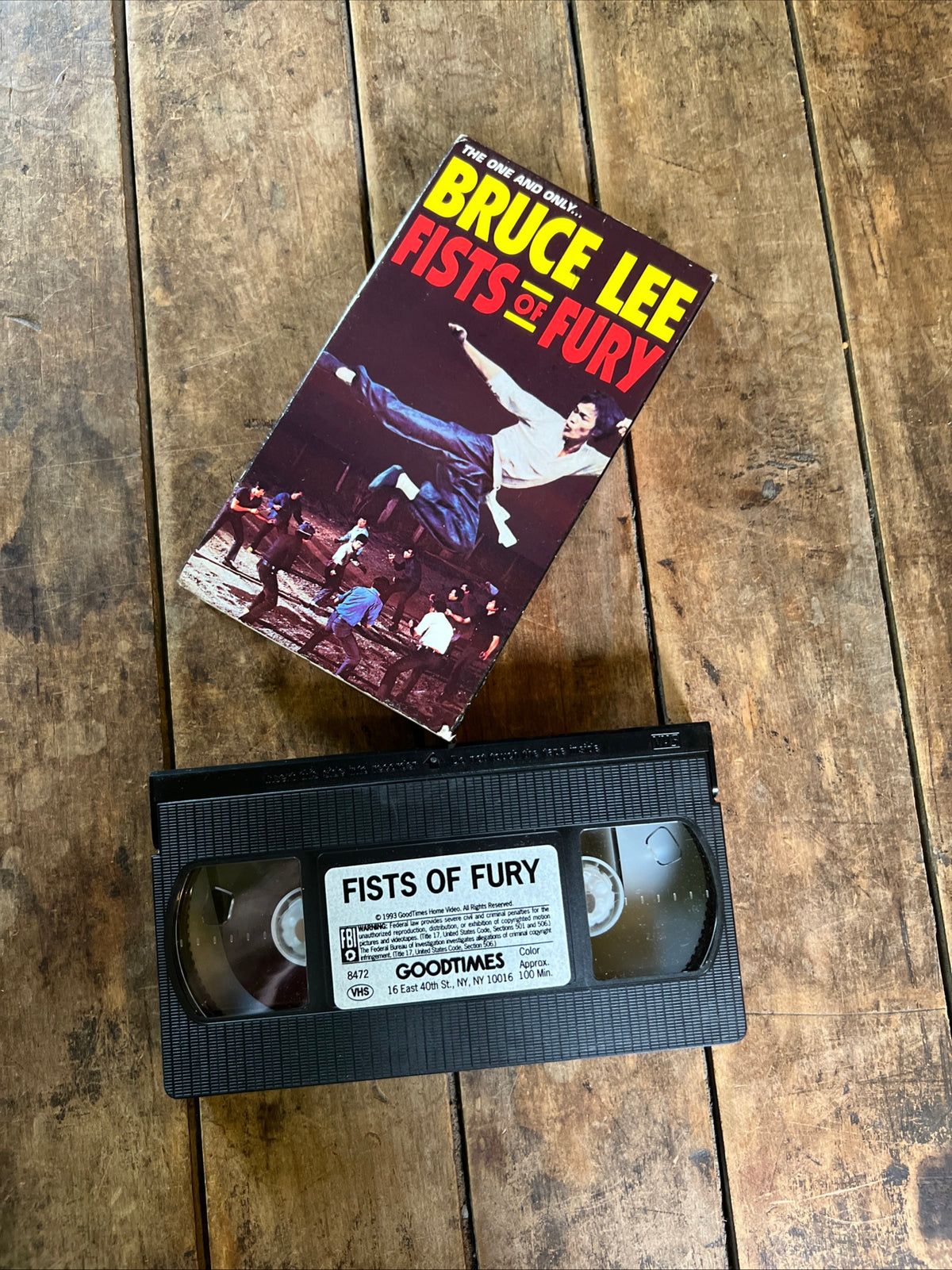 Fists Of Fury ( VHS 1972 ) Action / Thriller [R] Starring Bruce Lee