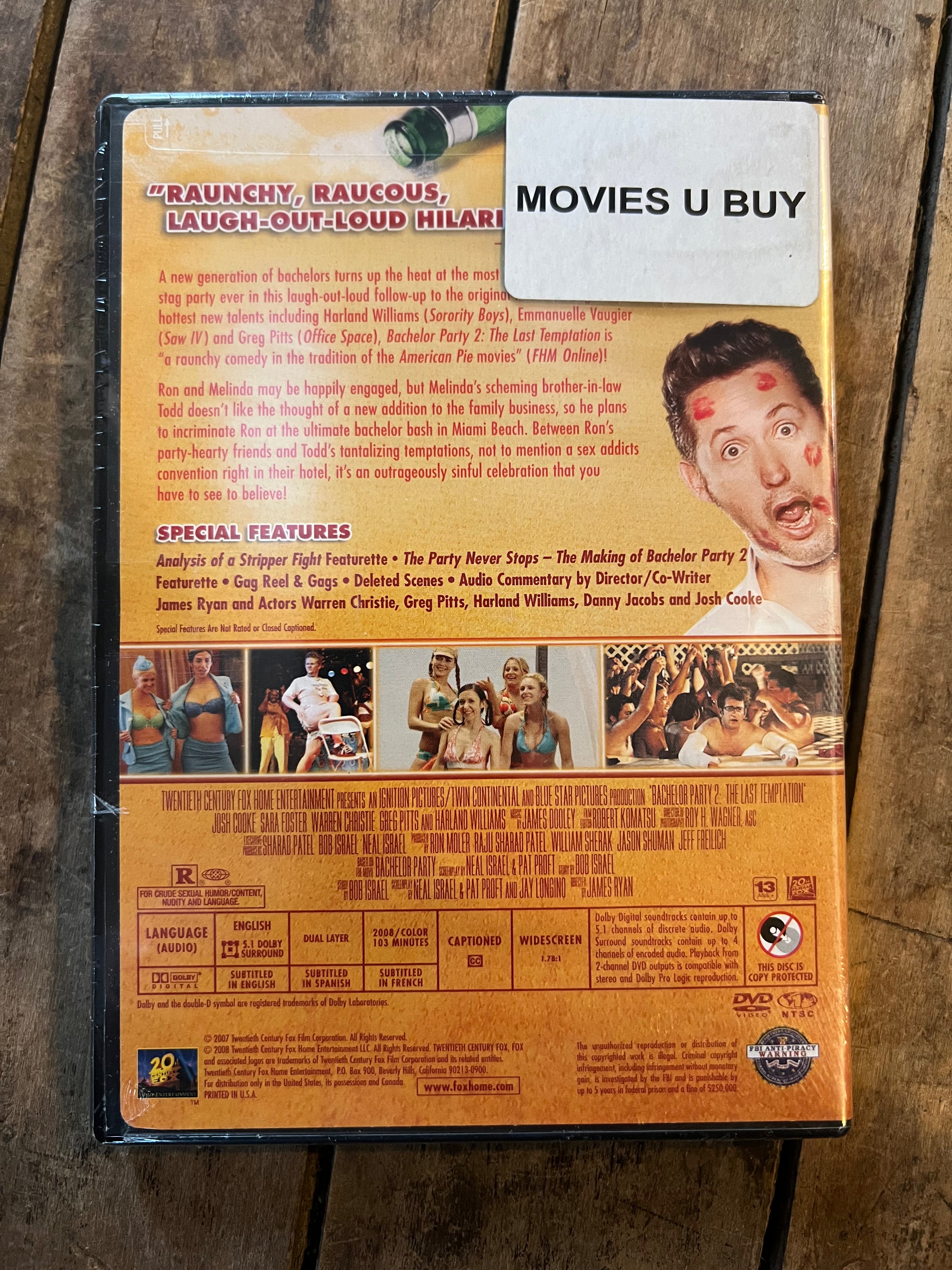 Bachelor Party 2: The Last Temptation ( DVD 2008) Comedy - New Sealed