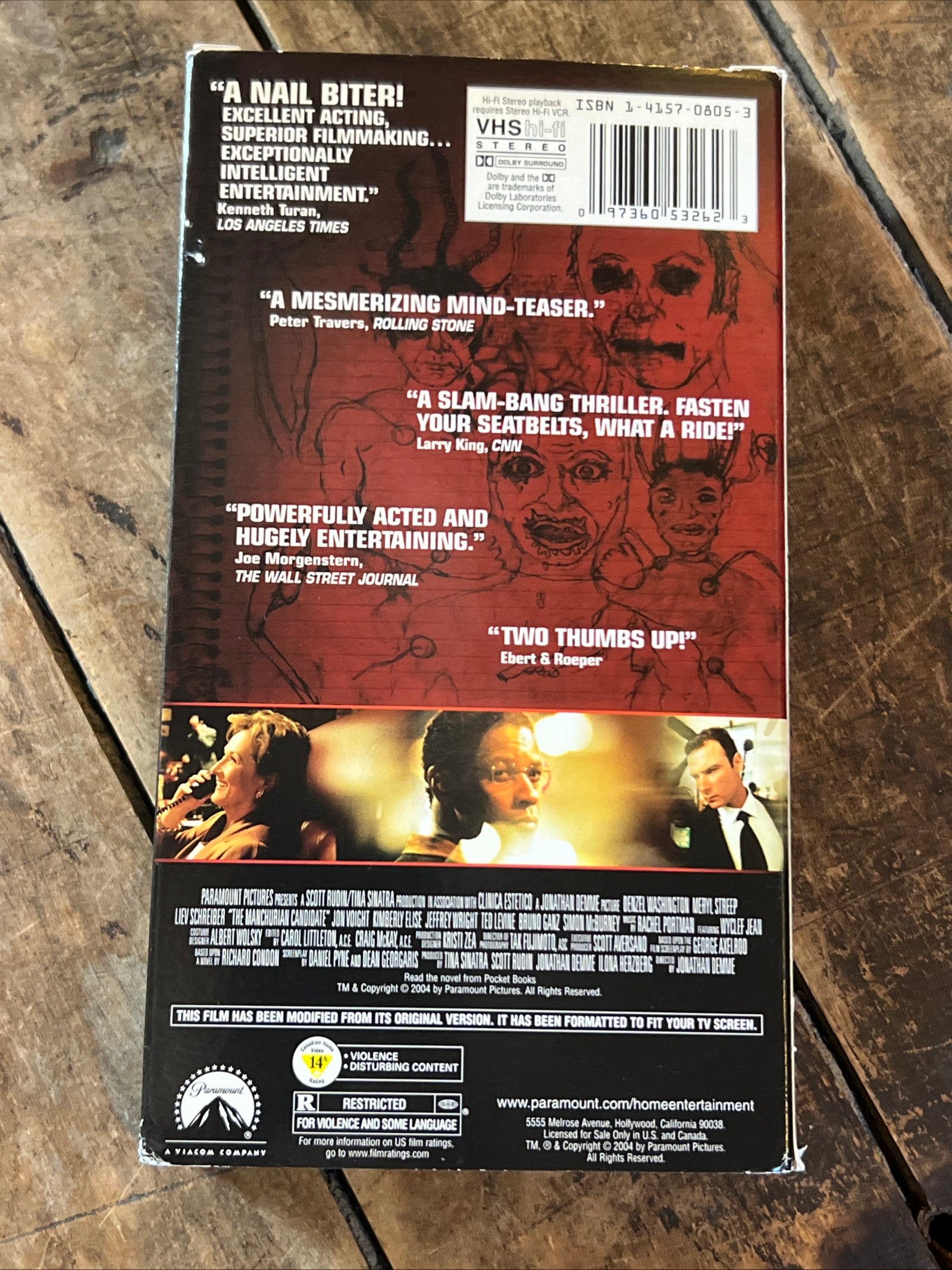 The Manchurian Candidate ( VHS 2004 ) War / Thriller [R]