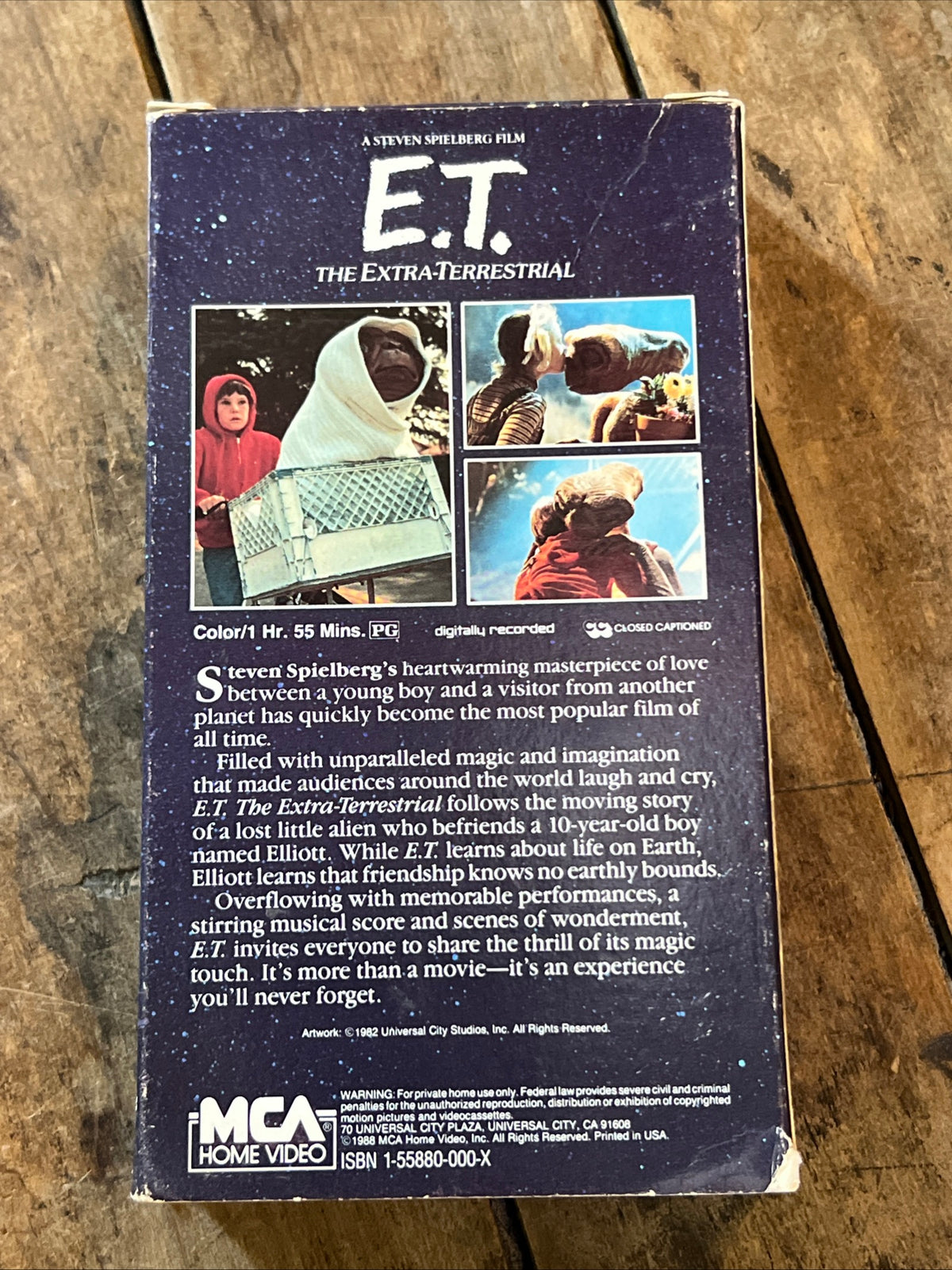E.T. The Extra Terrestrial ( VHS 1982 ) Family / Sci-Fi [PG]