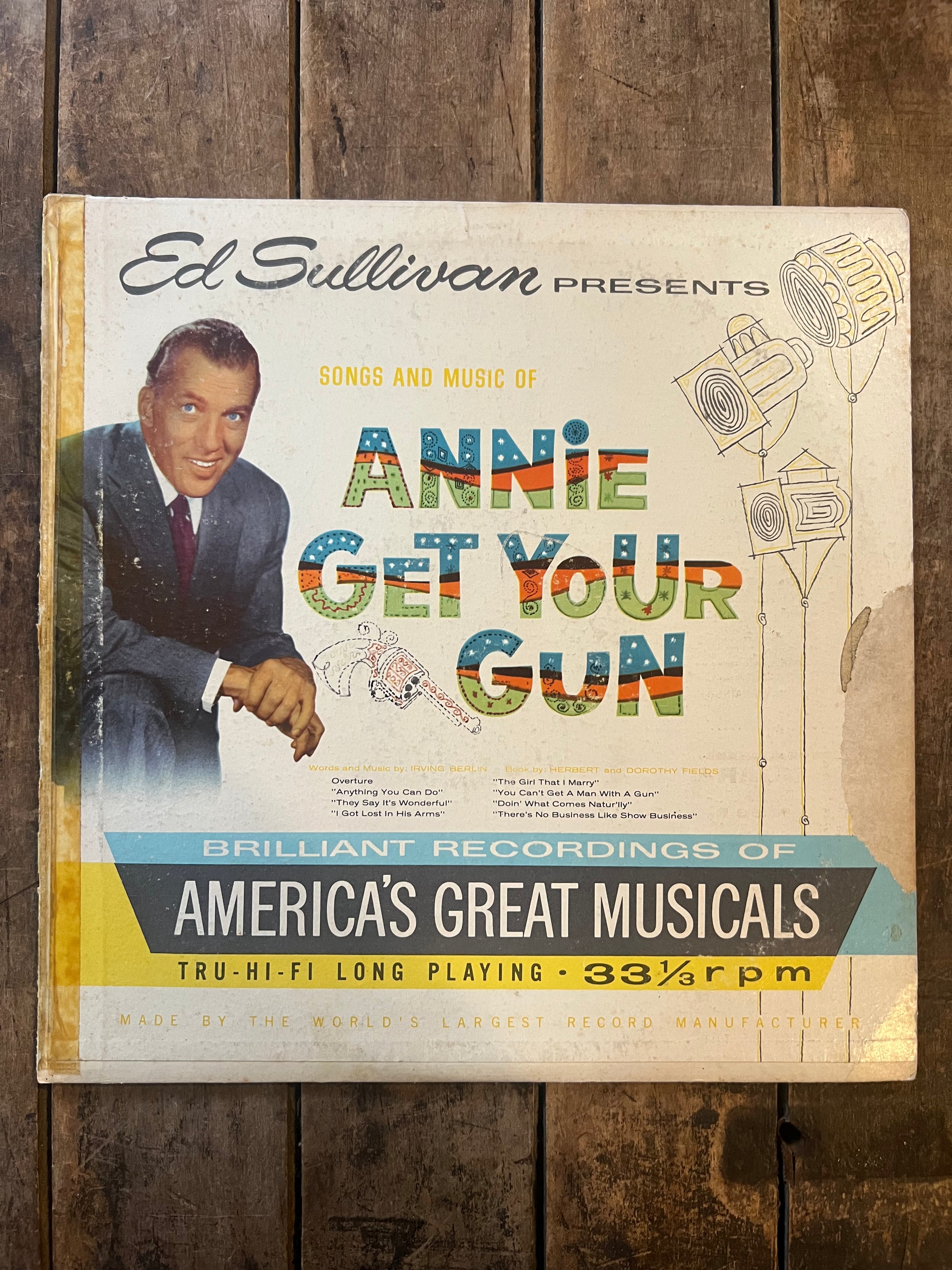 Ed Sullivan Presents - Annie Get Your Gun - 1960 Record - LP Vinyl Album