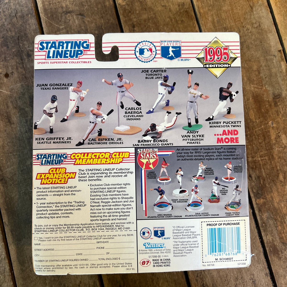 1995 Kenner - Starting Lineup - MLB Philadelphia Phillies MIKE SCHMIDT Action Figure