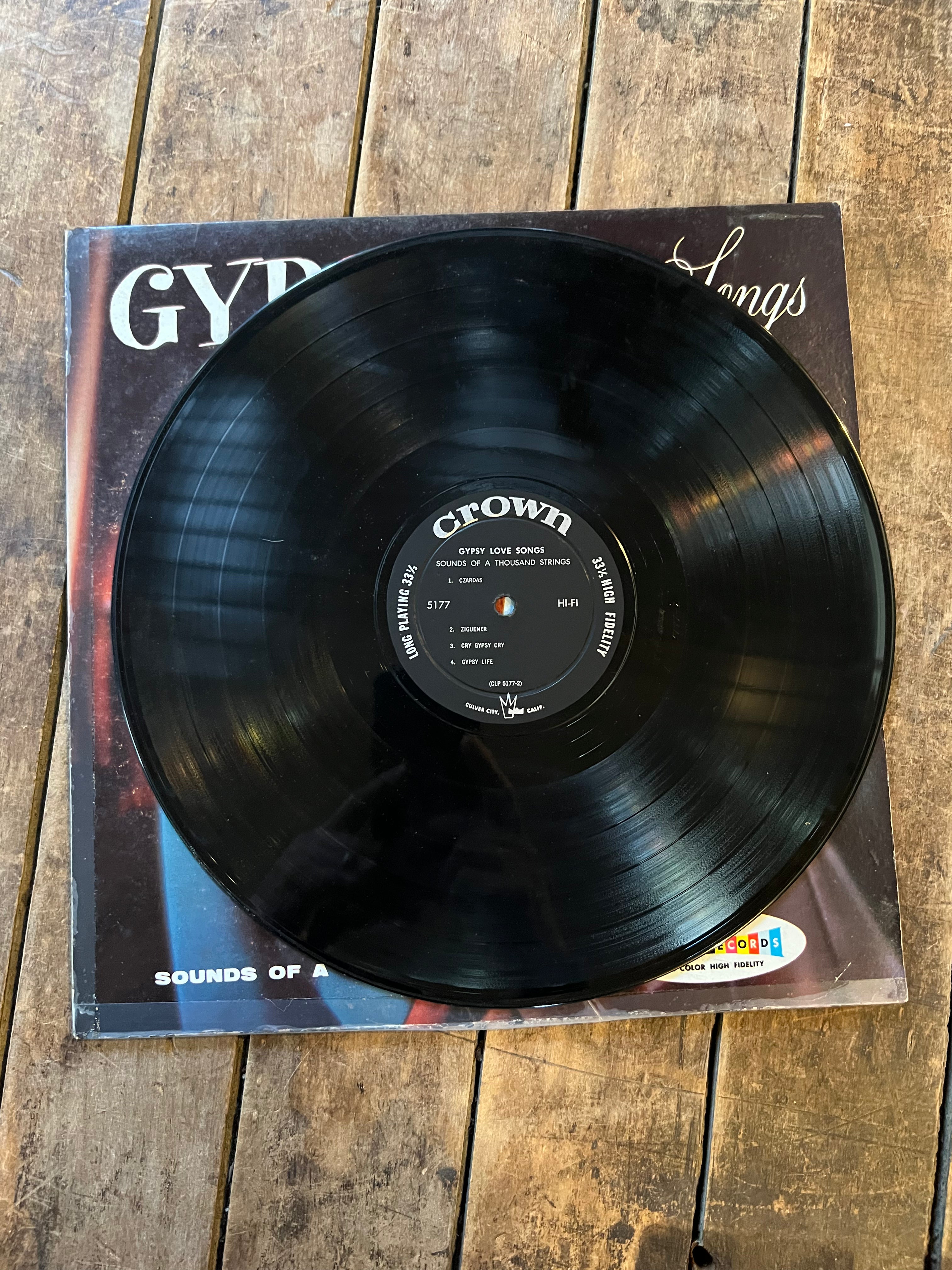 Sounds Of A Thousand Strings - Gypsy Love Songs - 1960 Record - LP Vinyl Album