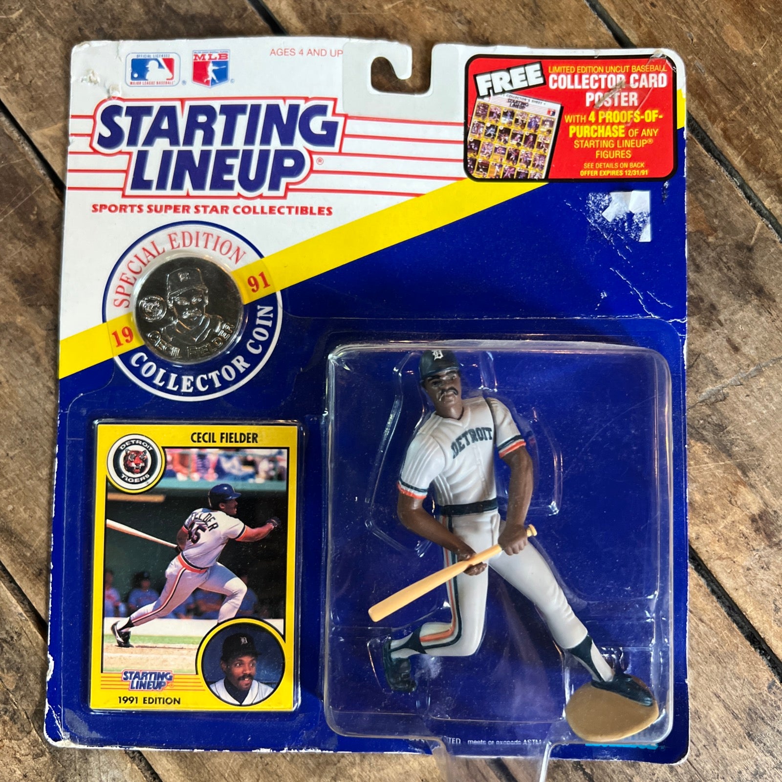 1991 Kenner Starting Lineup - MLB Detroit Tigers Cecil Fielder Action Figure