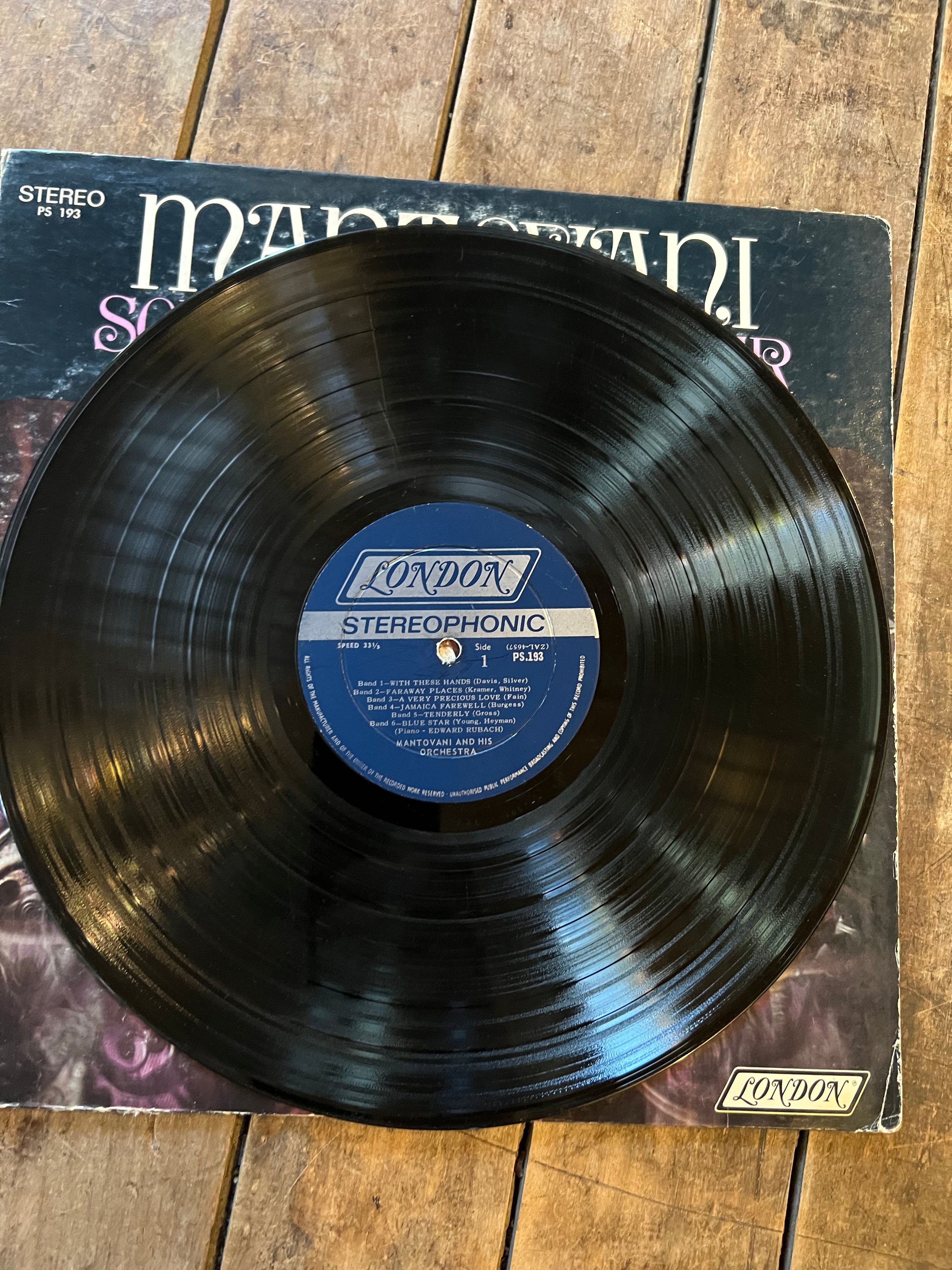 Mantovani - Songs To Remember - 1960 London Records - LP Vinyl Album