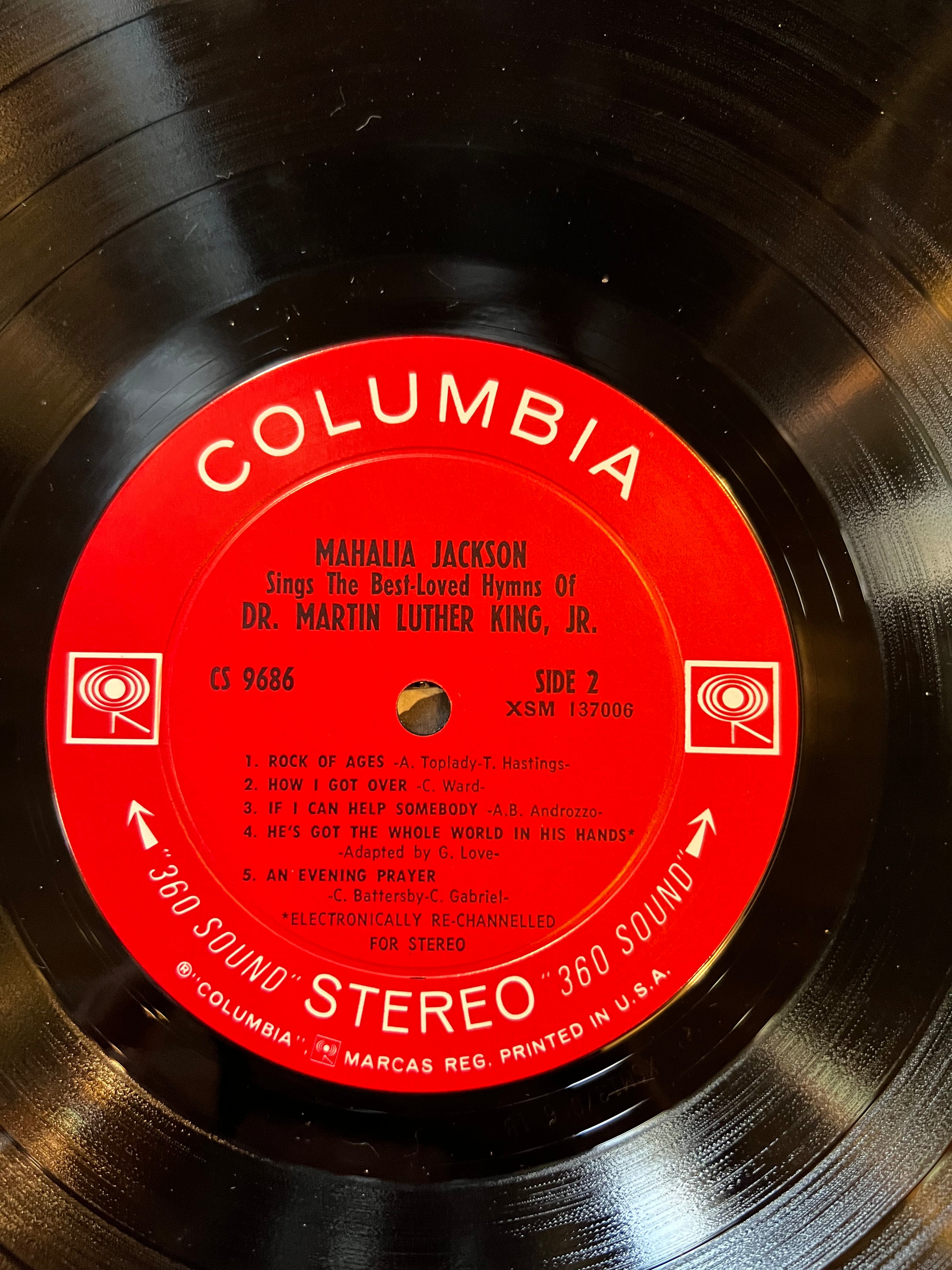 Mahalia Jackson - sings The Best Loved Hymns of Dr. Martin Luther King Jr. - 1958 LP Vinyl Album