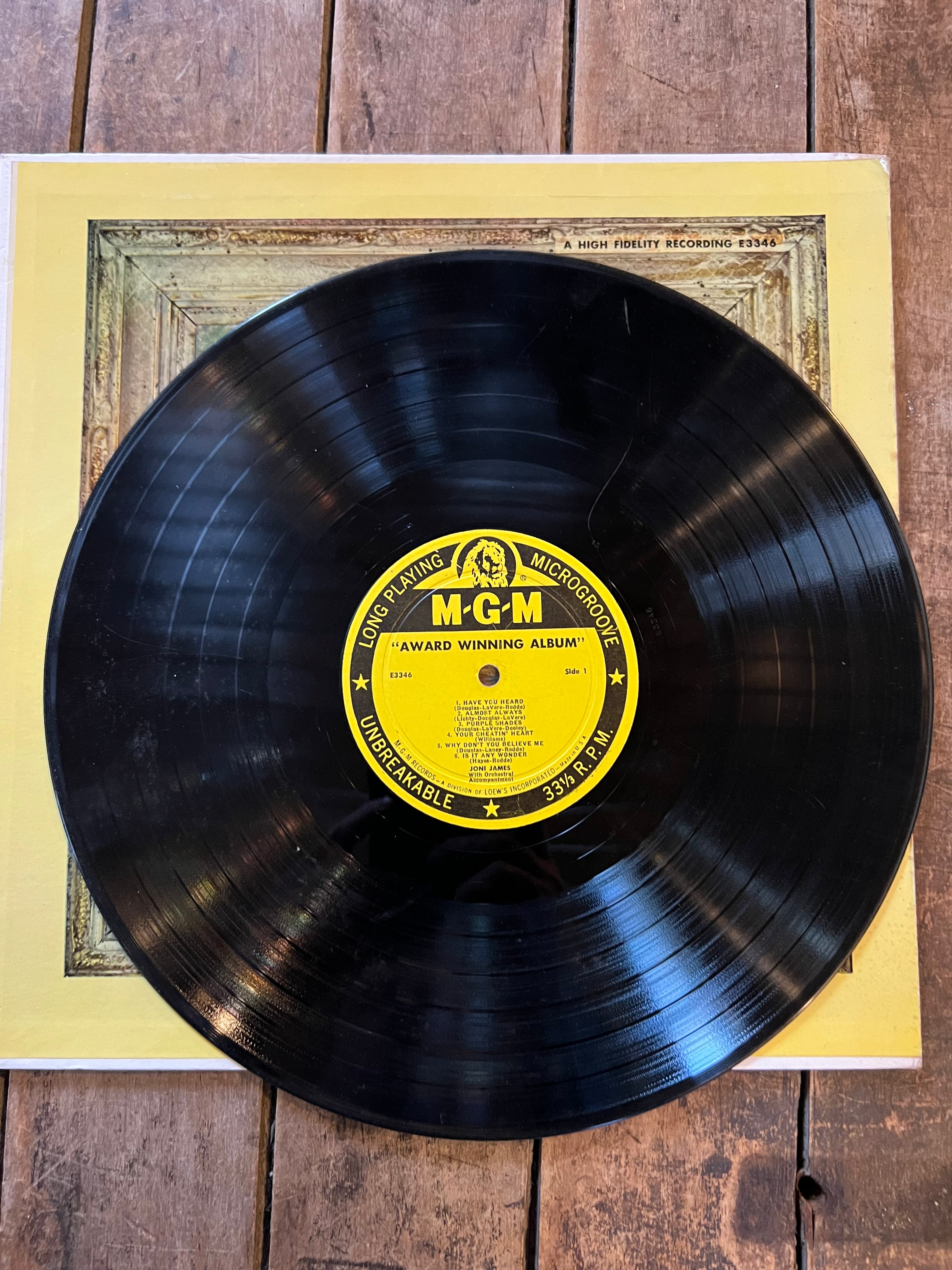 Joni James - Award Winning Album - 1954 MGM Record - LP Vinyl Album
