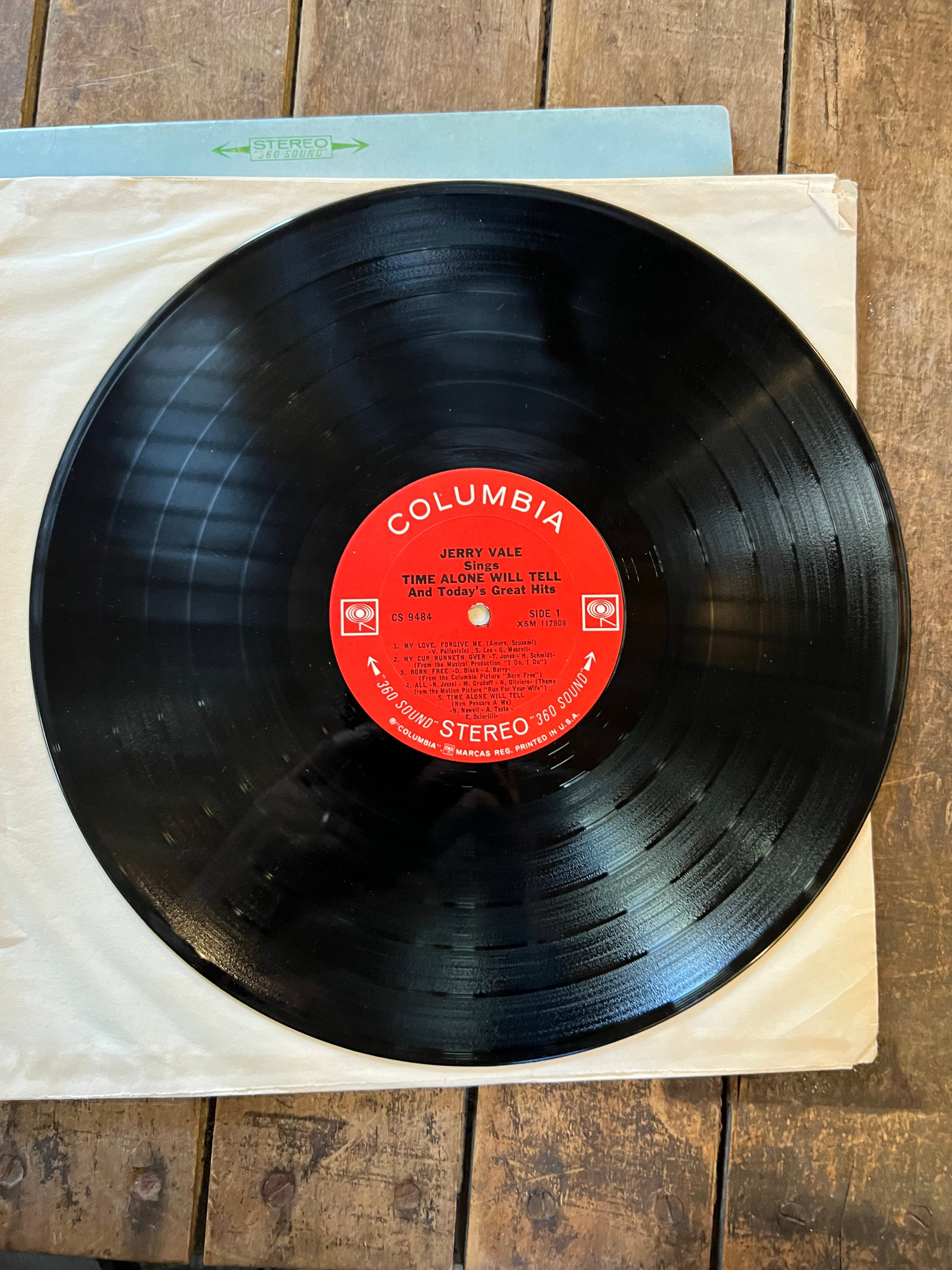 Jerry Vale - Time Alone Will Tell and Other Great Hits of Today - 1967 Columbia Record - LP Vinyl Album