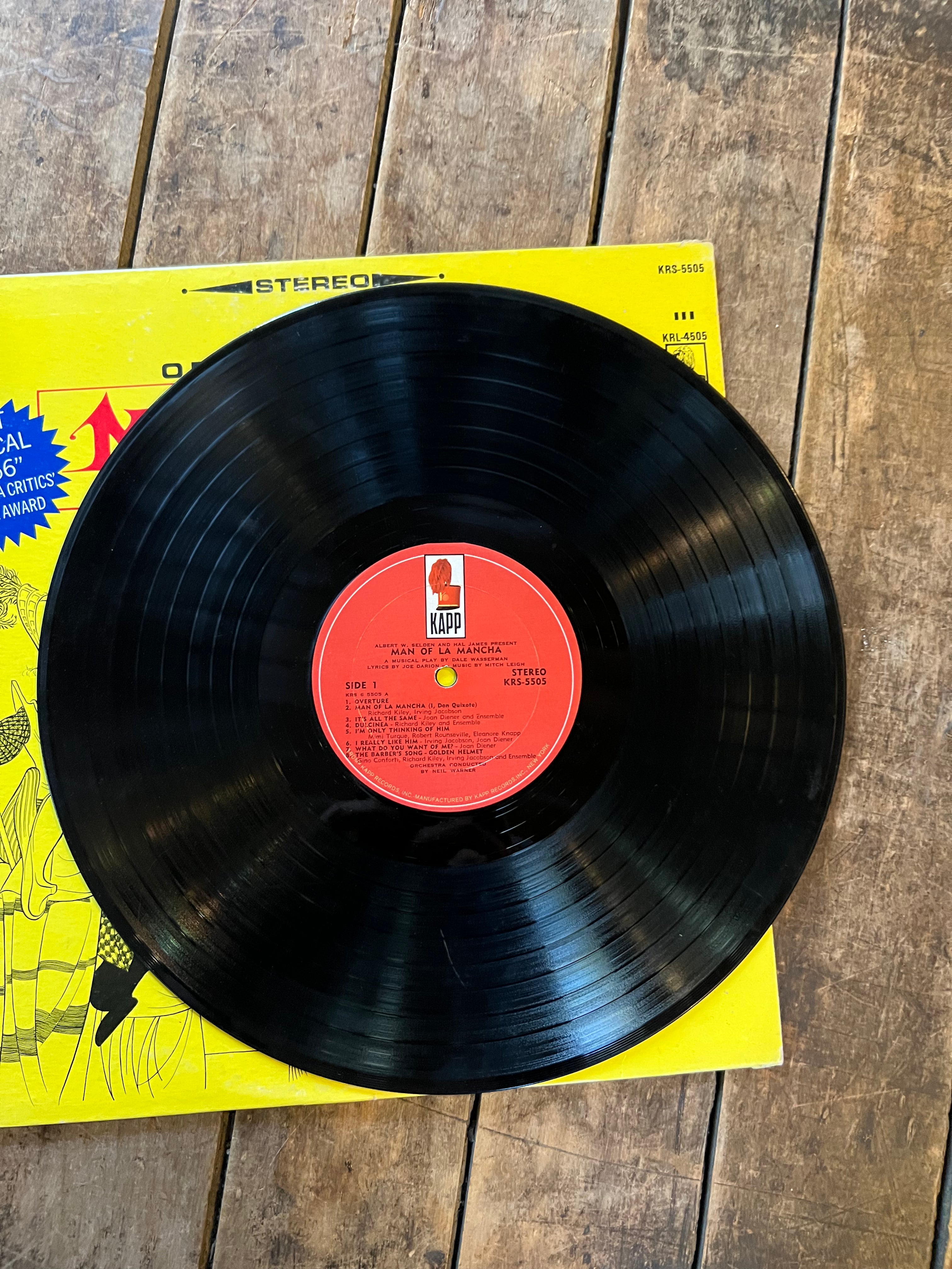 Man Of La Mancha - 1966 Original Cast Record - LP Vinyl Musical Album