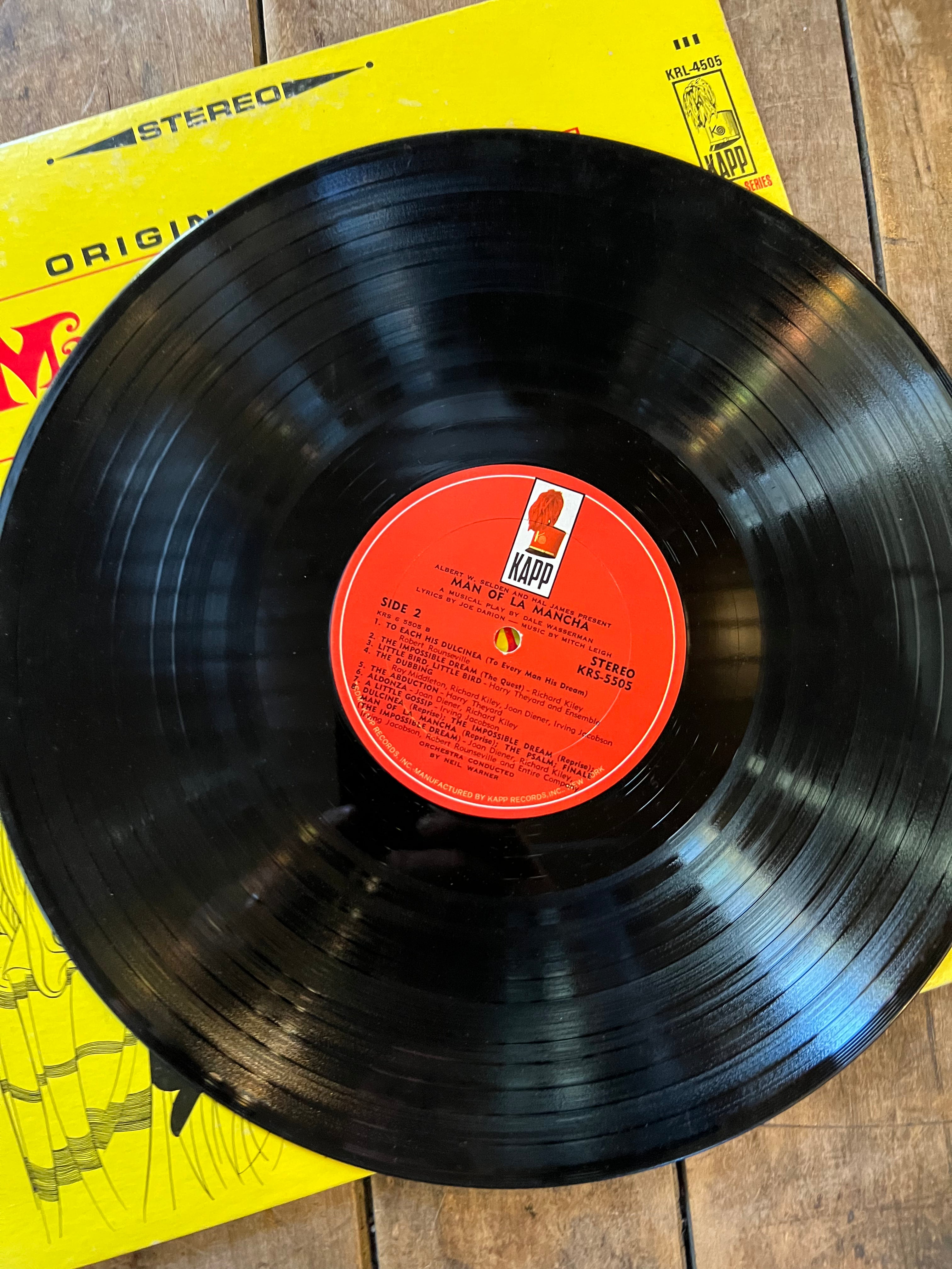 Man Of La Mancha - 1966 Original Cast Record - LP Vinyl Musical Album