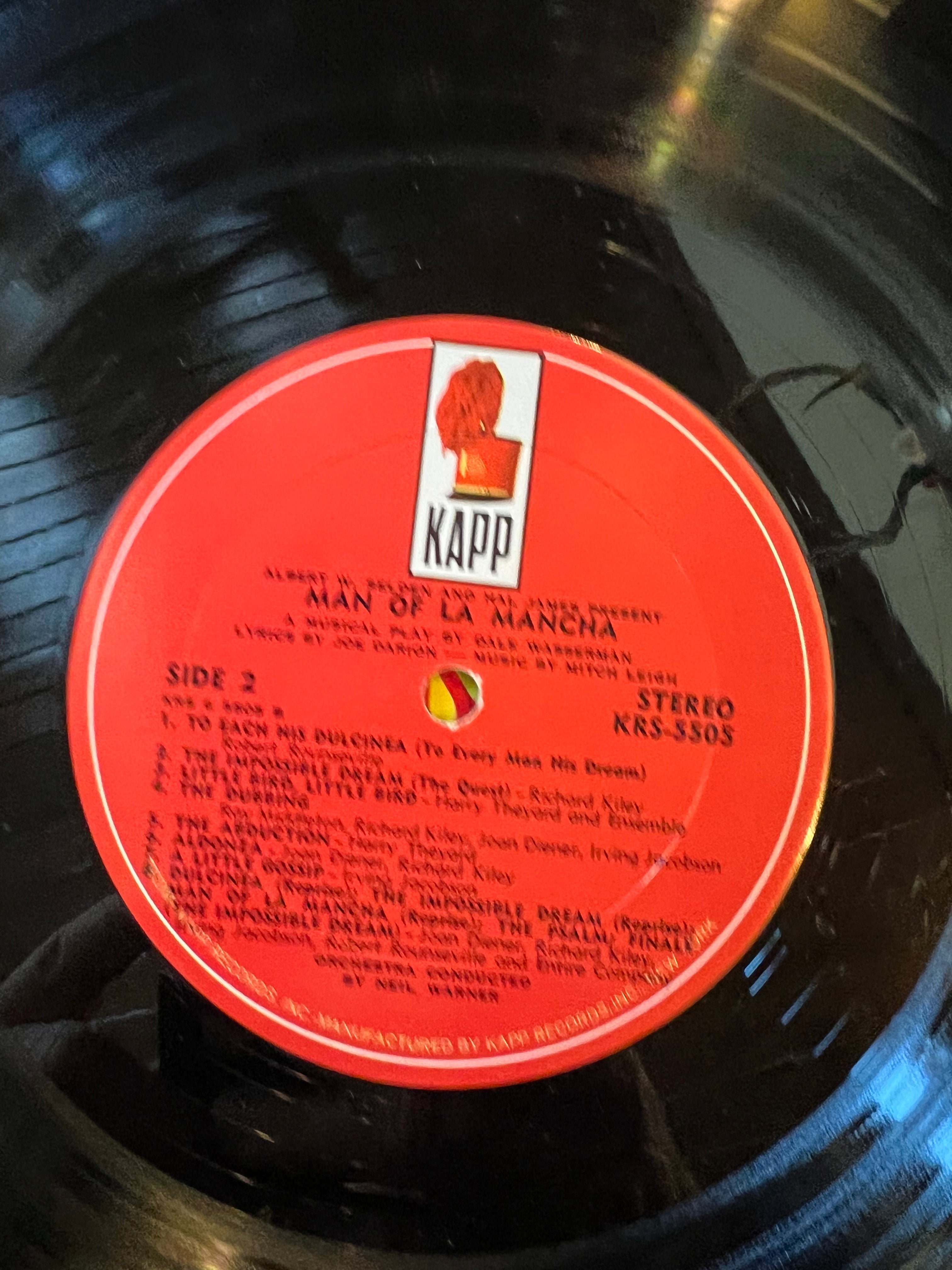Man Of La Mancha - 1966 Original Cast Record - LP Vinyl Musical Album