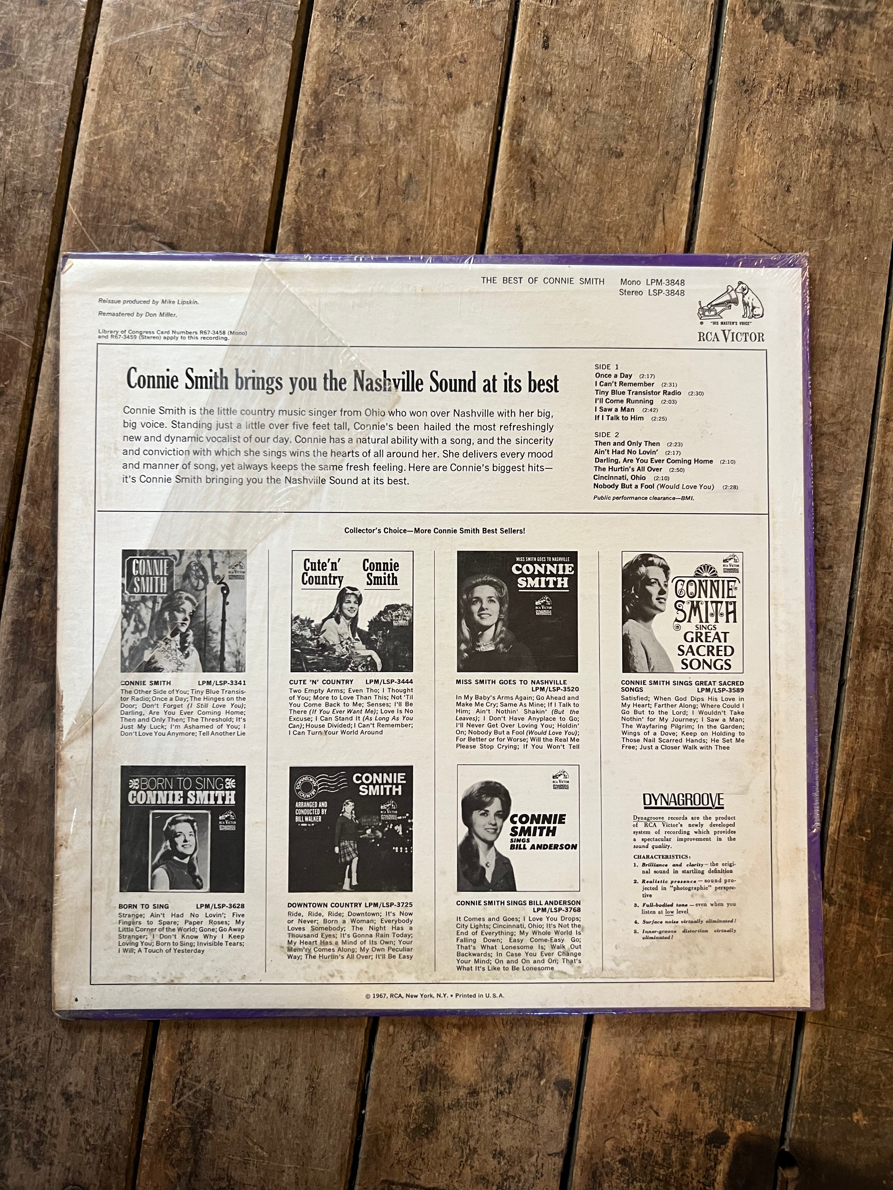 The Best Of Connie Smith - 1967 RCA Victor Record - LP Vinyl Country Album