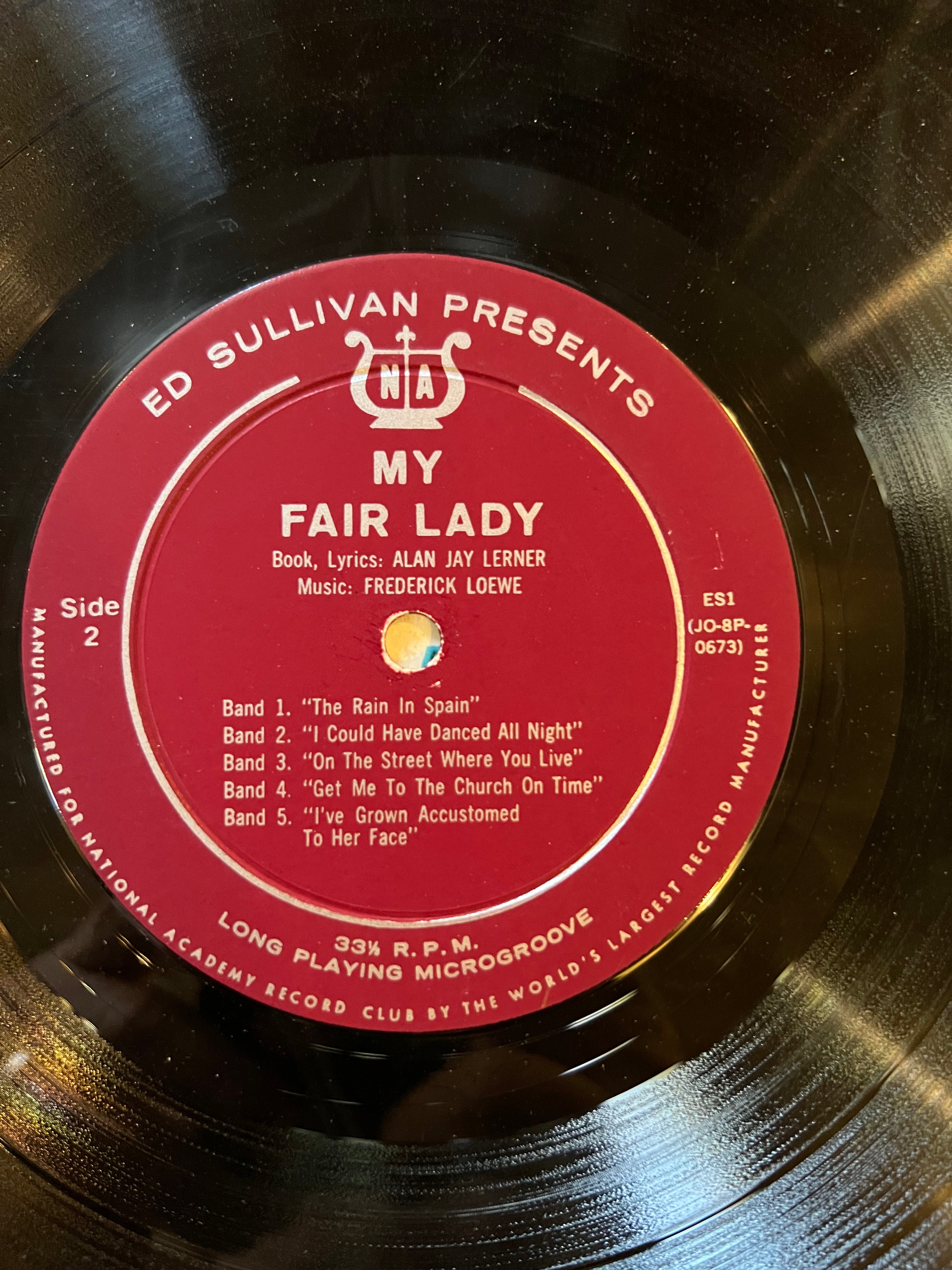 Ed Sullivan Presents -My Fair Lady - 1960 Record - LP Vinyl Album