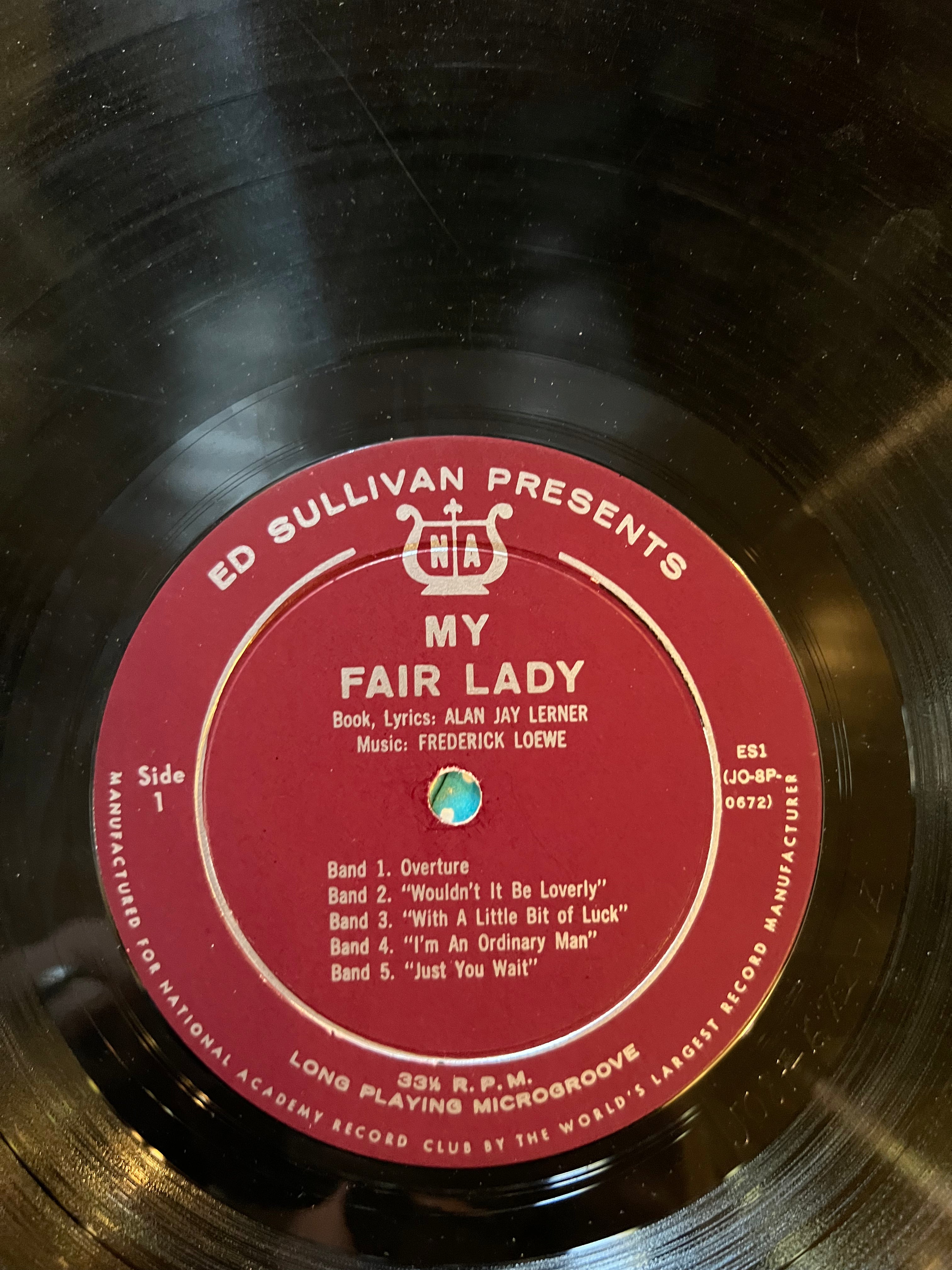 Ed Sullivan Presents -My Fair Lady - 1960 Record - LP Vinyl Album